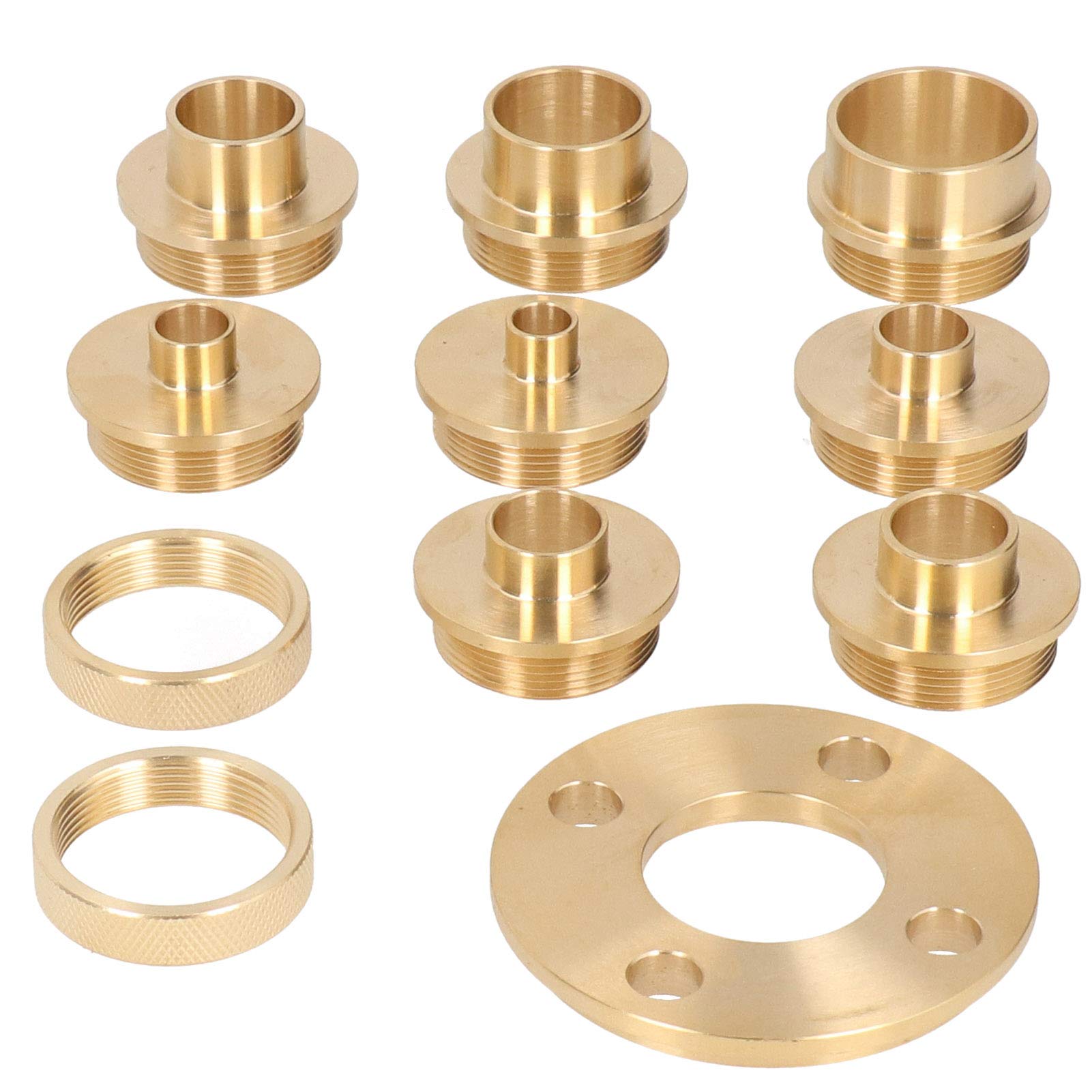 Router Guides Kit, Practical Brass Router Template Bushing Guides, Replacement Hinge Milling for Cleaning Work