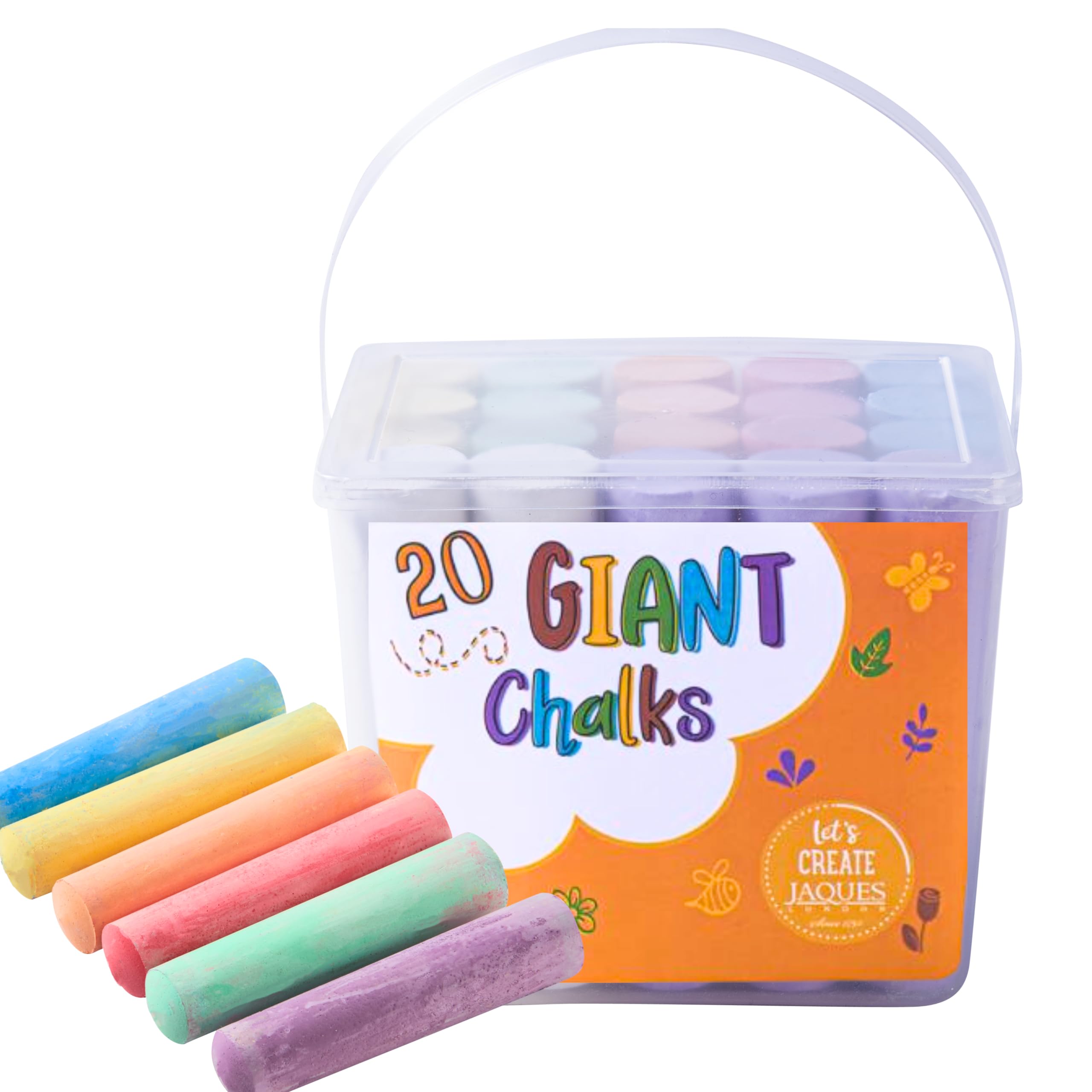 Jaques of LondonChunky Chalks for Toddlers | Kids Garden Toys | Chalks for Children | Garden Toys 1 Years Olds | Since 1795