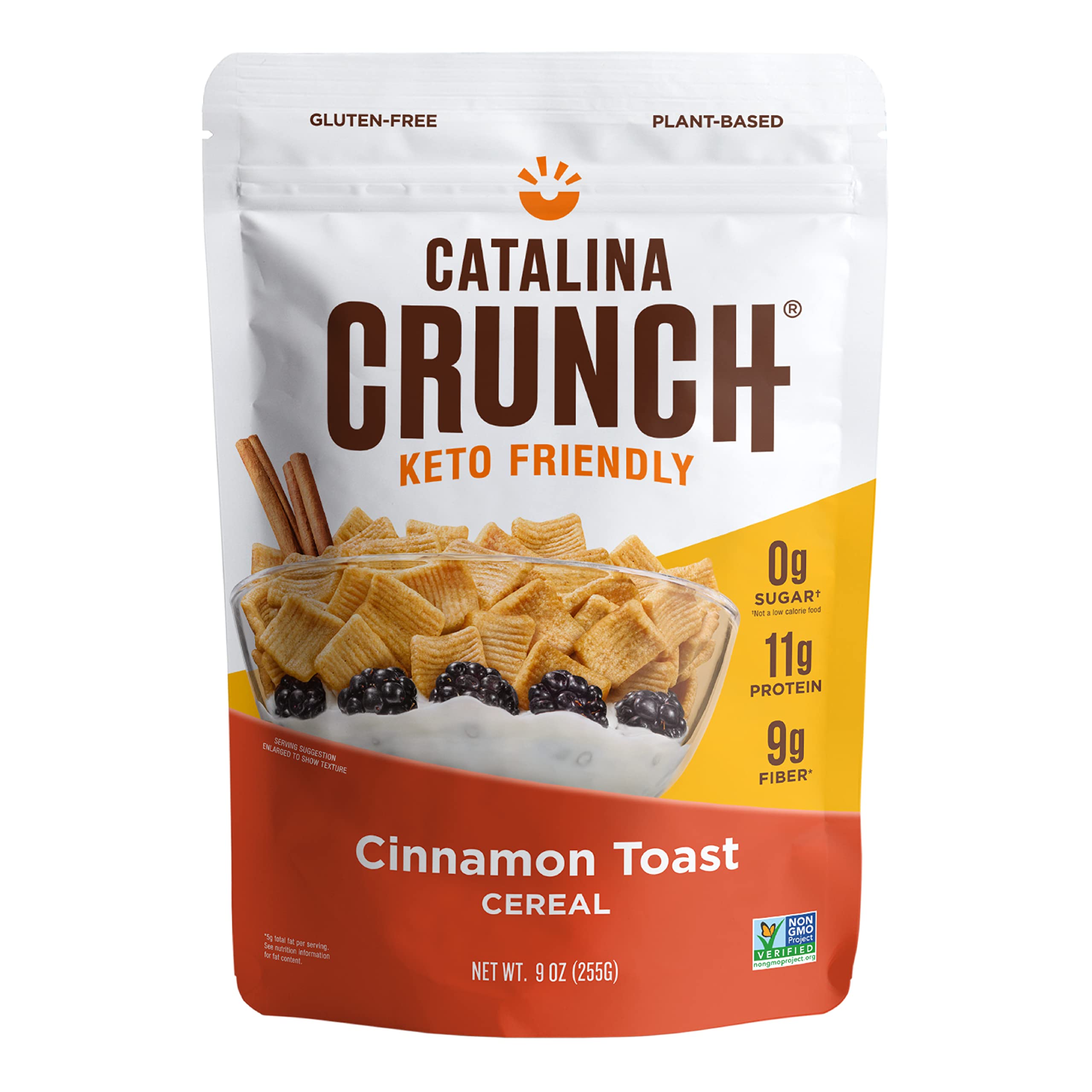 Catalina CrunchCinnamon Toast Cereal | Low Carb, Sugar Free, Gluten Free | Vegan, Plant Based Protein | Breakfast Protein Cereals | Keto Friendly Food