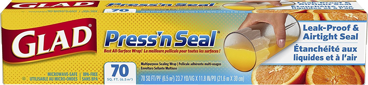 GladPress'n Seal Multi Purpose Sealing Wrap 70-Foot Roll (21.6 x 30cm)