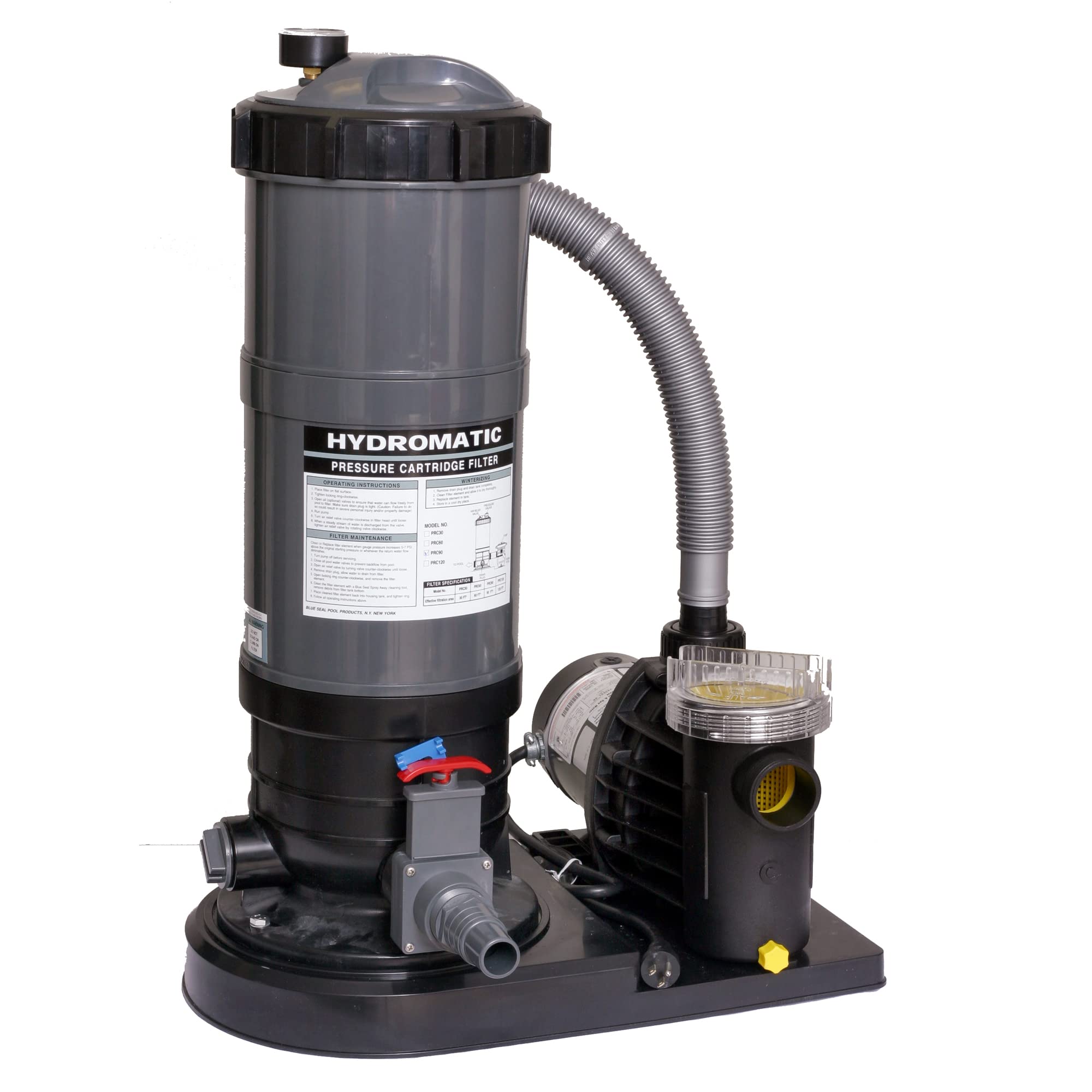 Blue Wave90-Square Feet Cartridge Filter System with 1 HP Pump