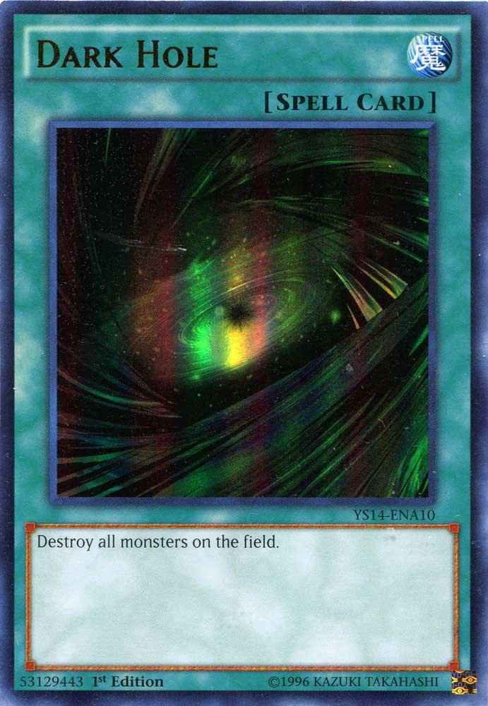 Yu-Gi-Oh - Dark Hole (YS14-ENA10) - Space-Time Showdown Power-Up Pack - 1st Edition - Ultra Rare