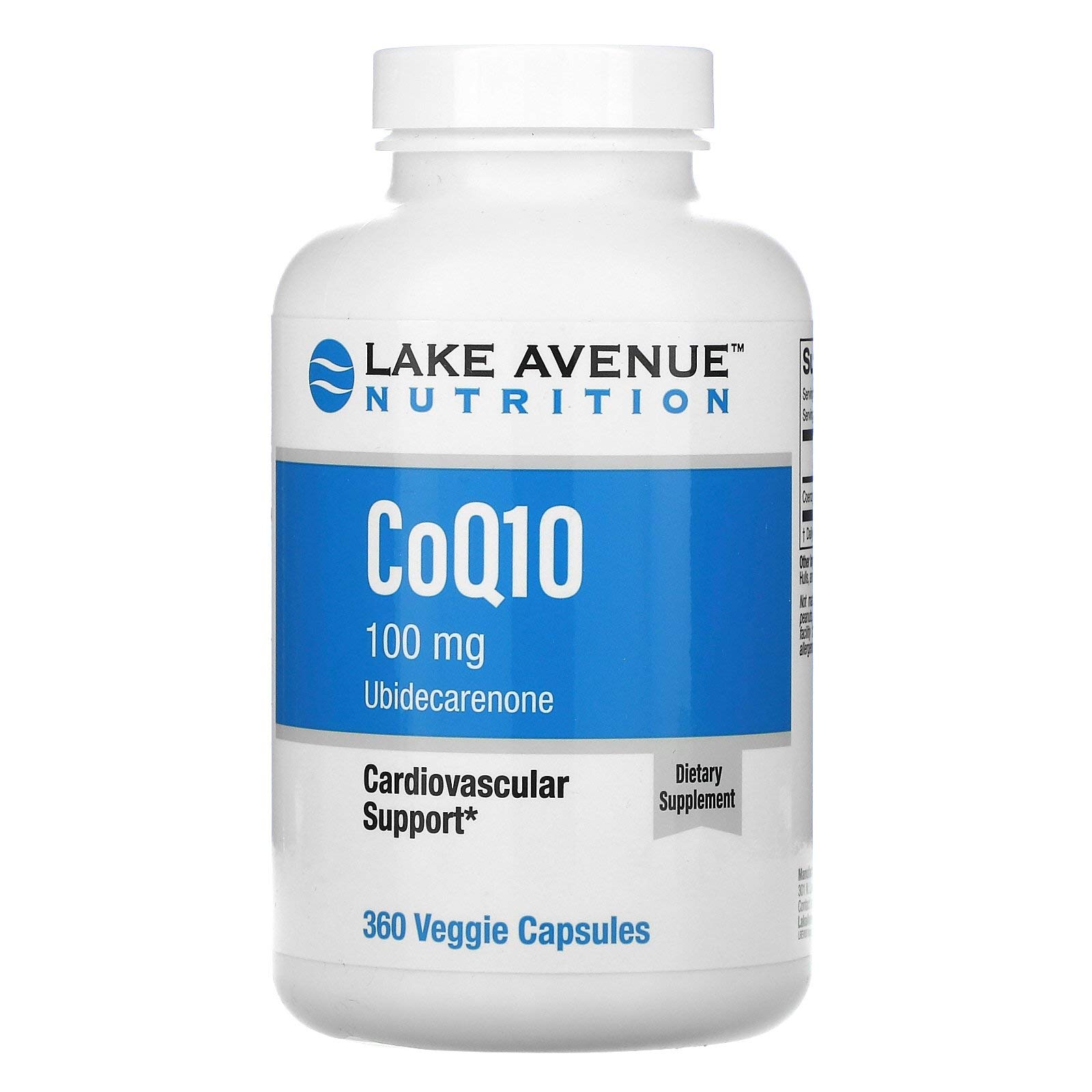 Lake Avenue Nutrition, CoQ10, USP Grade, 100 mg, 360 Veggie Capsules by ROYALISTA.RON