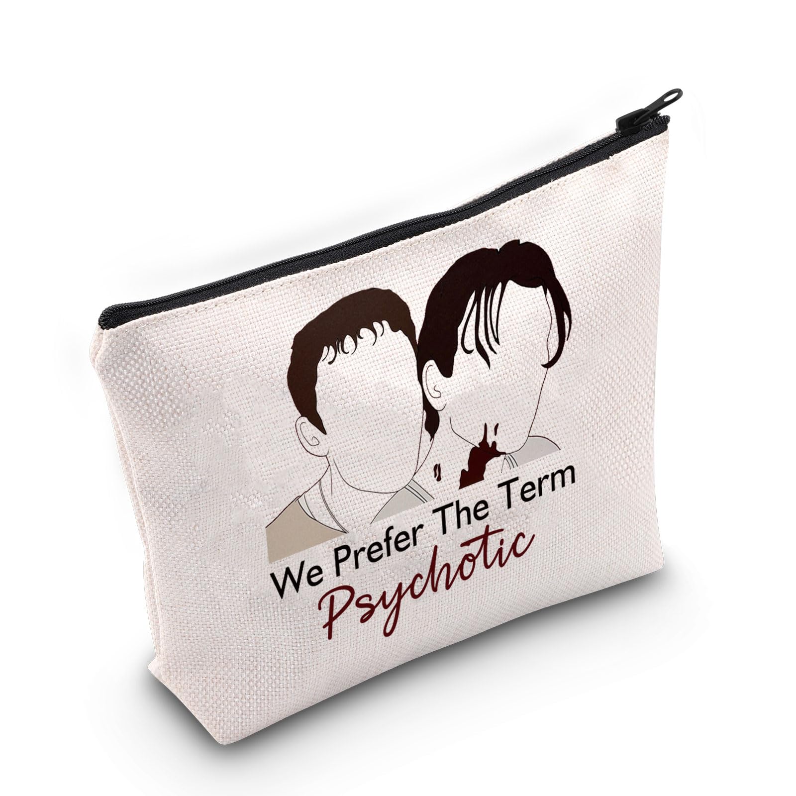 JNIAPScary Horror Movie Cosmetic Bag Billy Loomis Stu Macher Fans Gift Makeup Pouch We Prefer The Term Psychotic Bag, We Prefer