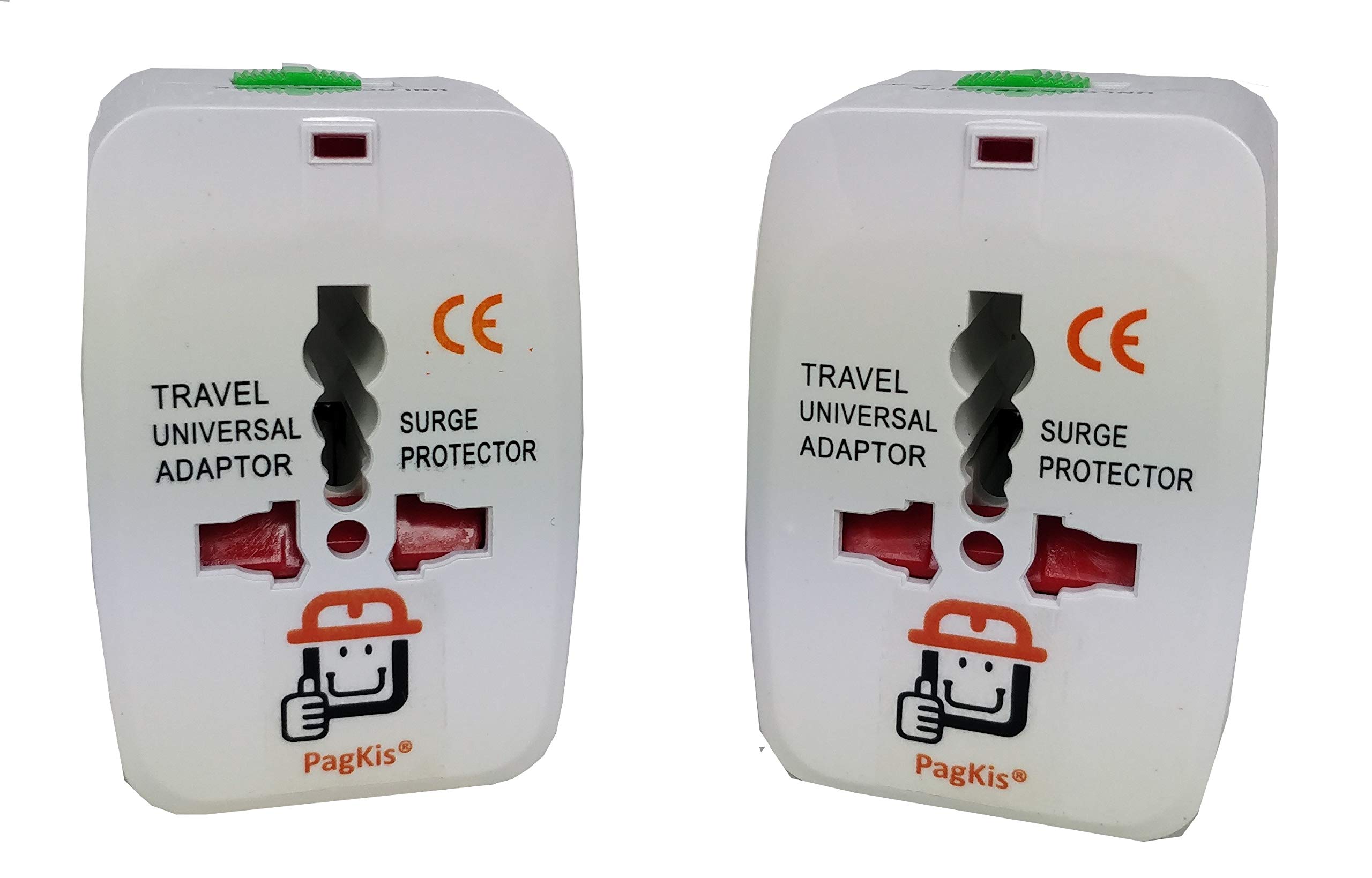 PagKis Universal Travel Adapter for Europe/UK/US/China - Pack of 2