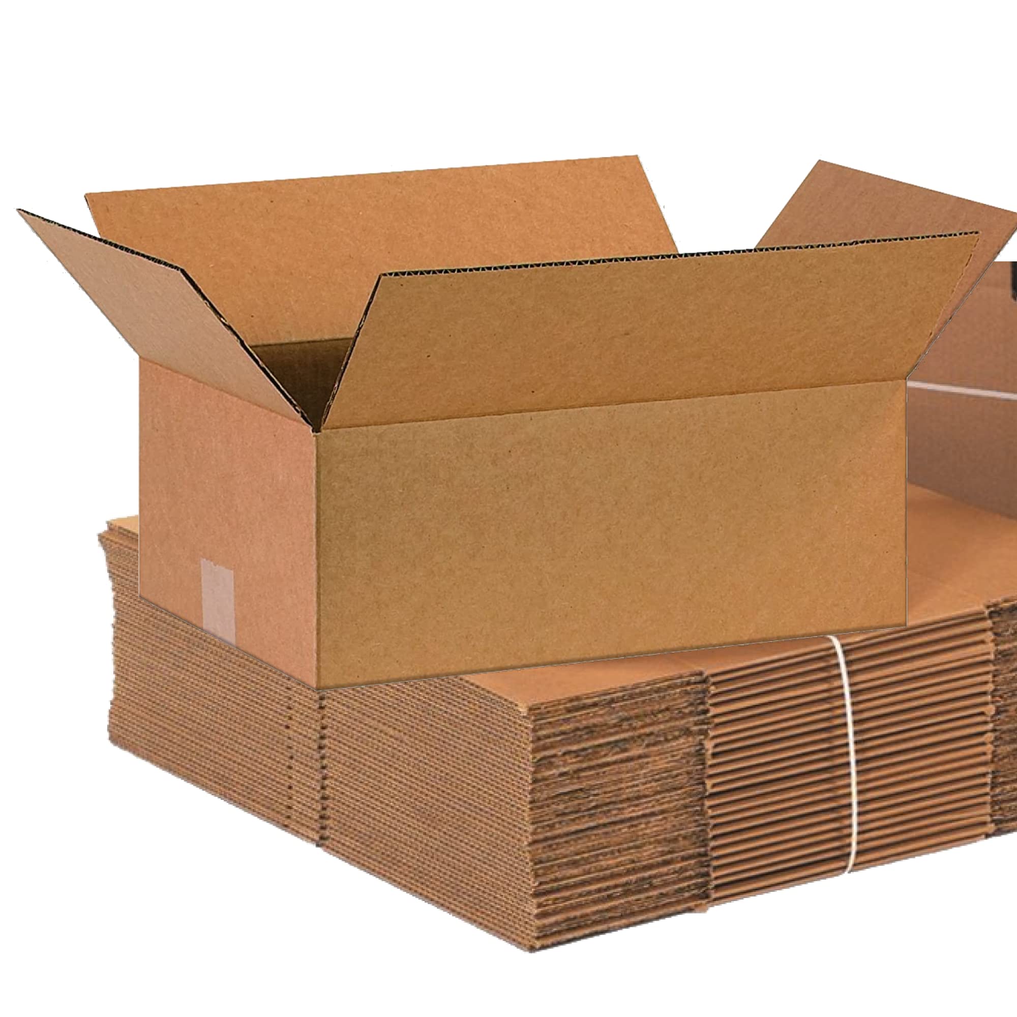 BOX USA 16 x 10 x 6 Corrugated Cardboard Storage Boxes, Medium 16"L x 10"W x 6"H, Pack of 25 | Shipping, Packaging, Moving for Home or Business, Strong Wholesale Bulk Boxes