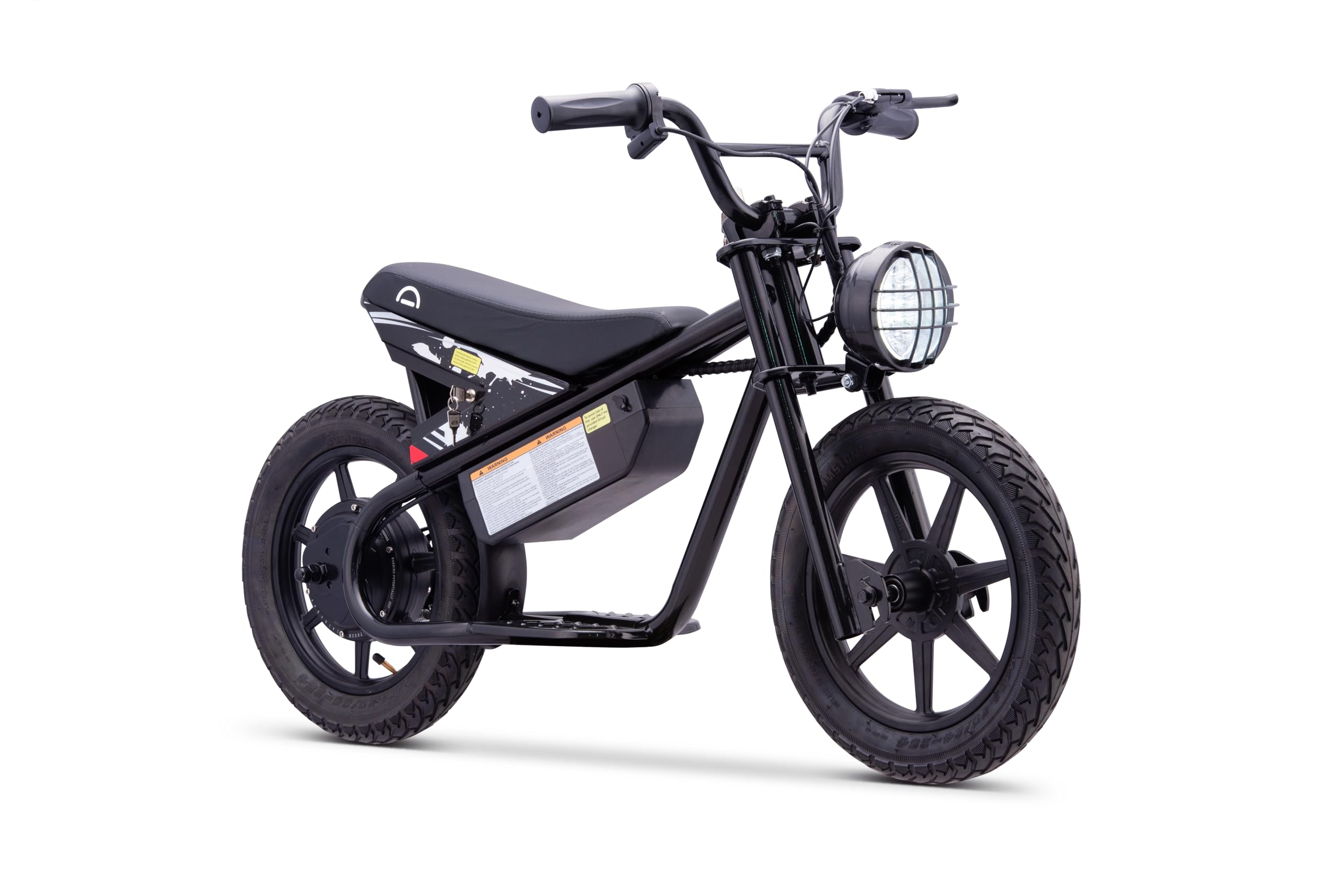 Droyd Weeler Electric Mini Bike for Kids, 200W Motor w 2 Speed Settings (10 Mph & 6 Mph), 24V 8Ah Battery for 8 Miles Range, Rear Disc Brake, and 15" Tires, Safe & Fun E Bike for Ages 6+