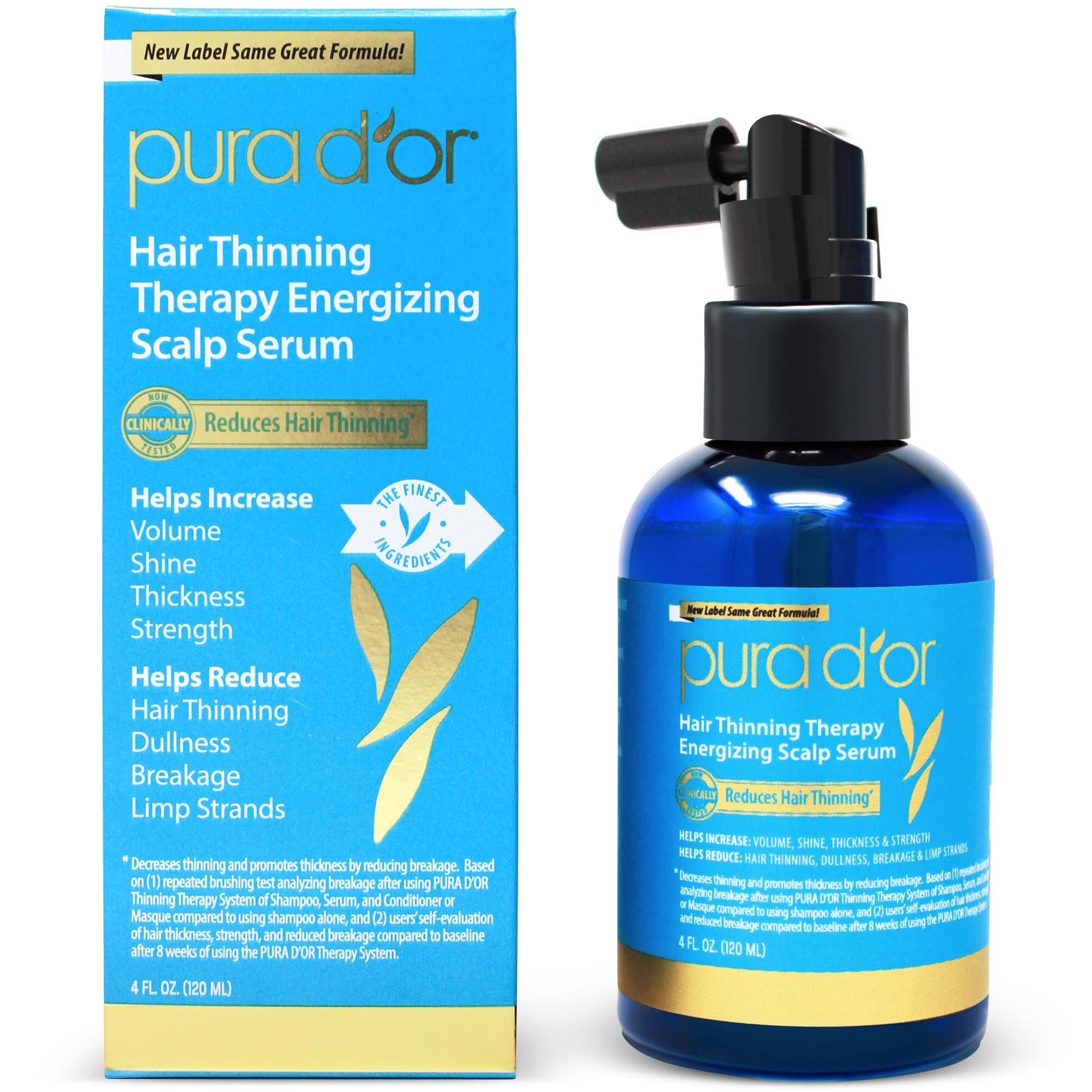 PURA D'ORHair Loss Prevention Therapy Energizing Scalp Serum, 4 Fluid Ounce