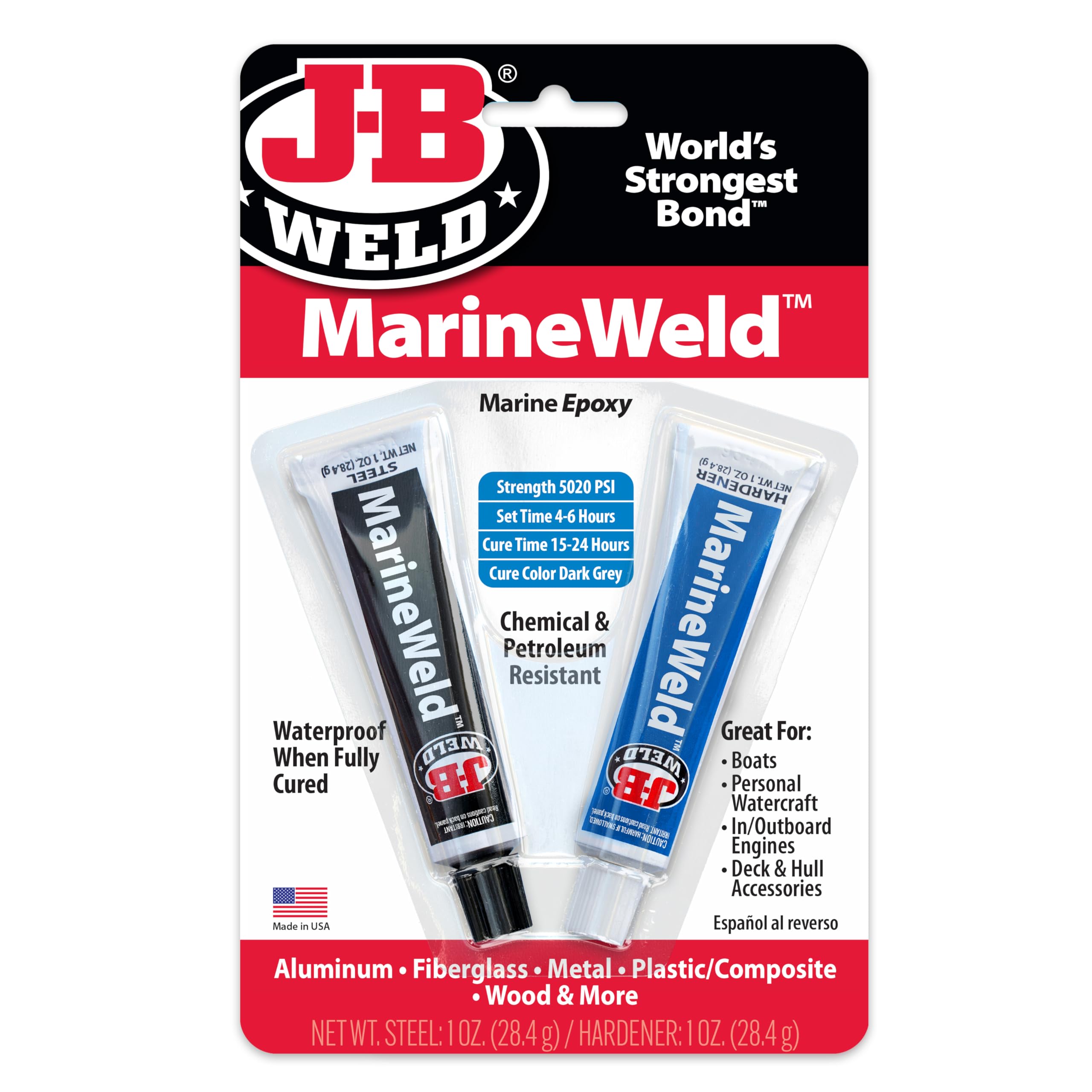 J-B Weld8272 Marineweld Marine Epoxy - 2 Oz.