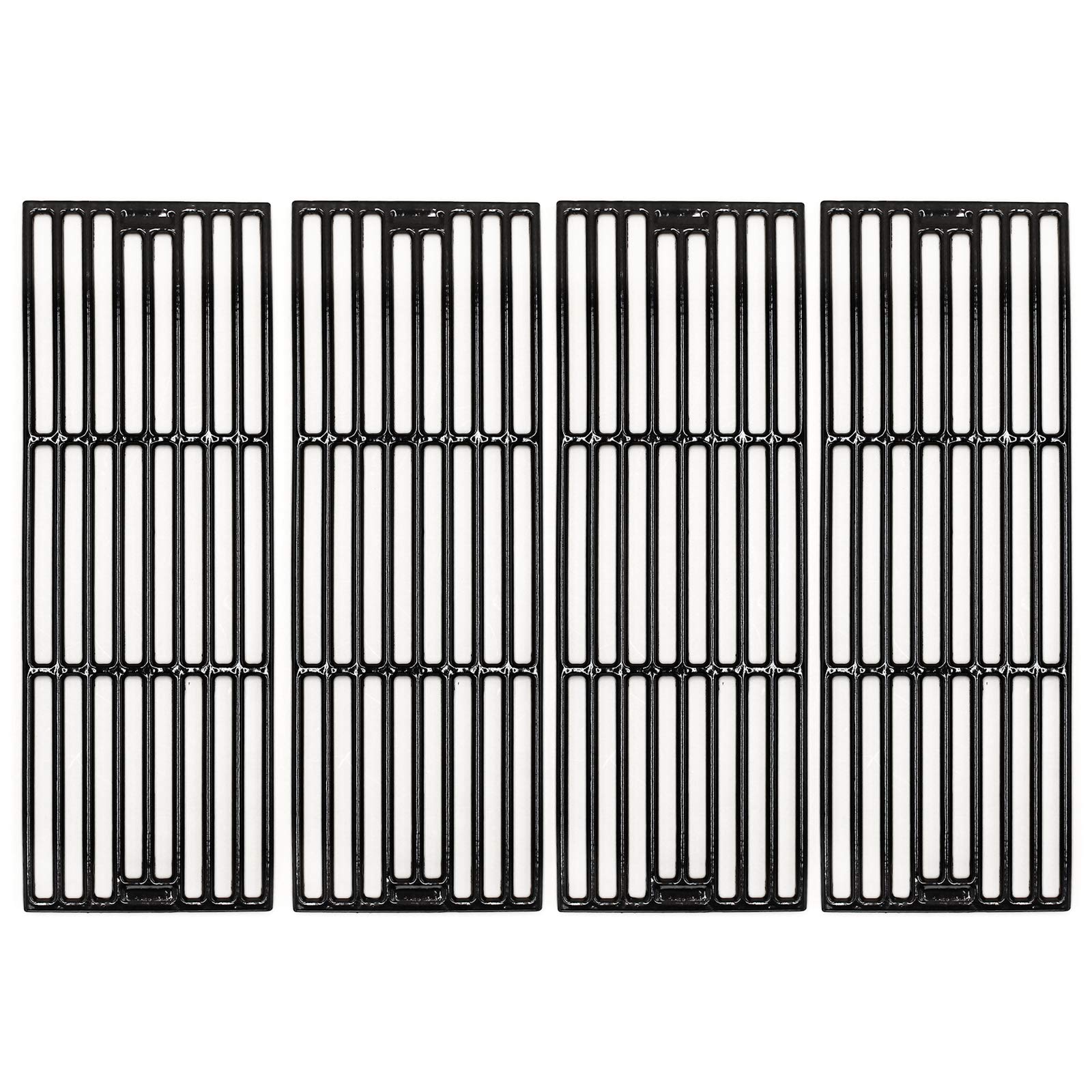 Hongso PCE051 Porcelain Coated Cast Iron Grill Cooking Grid Grates Replacement for Chargriller Gas Grill Models 2121, 2123, 2222, 2828, 3001, 3030, 3725, 4000, 5050, 5252, 5650, Sold as a Set of 4