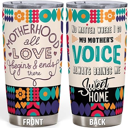 HOKI Gifts For Mom From Daughter, Son, Kids, Husband - Christmas Gifts For Women - Best Birthday Gifts For Mom, Mother, Wife - Meaningful & Colorful Gifts Ideas For Mom - 20 Oz Stainless Steel Tumbler