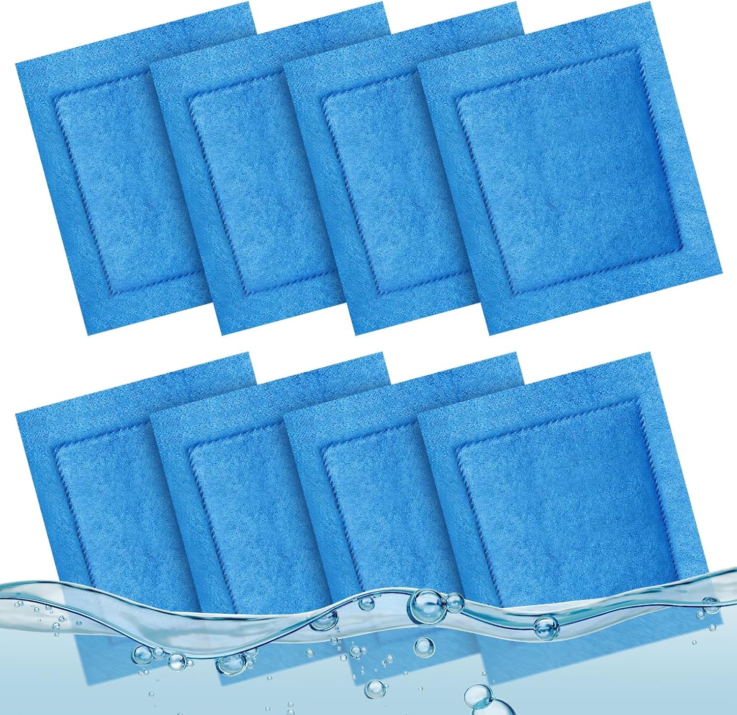 8Pcs Aquarium Filter Cartridge, Aquarium Filter Floss, for Aqua-Tech EZ-Change #3, Fish Tank Filters Cartridge, Fit for Aqua-Teach 20-40 & 30-60 Power Filter