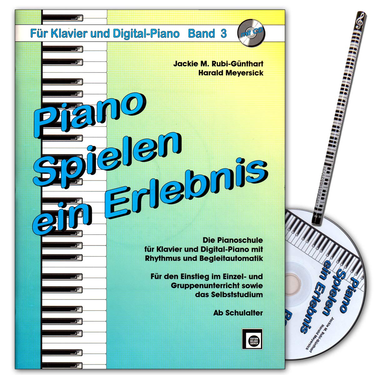 Piano play an experience Volume 3 - Piano School with CD for Piano and Digital Piano with Rhthmus and Automatic Beleiting - 9790009011053