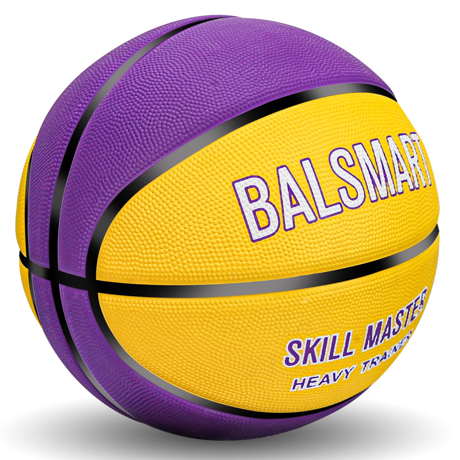 BALSMART Weighted Heavy Basketball, Mamba Spirit Training Basketball for Improving Ball Handling Dribbling Passing and Rebounding Skill | Deflated