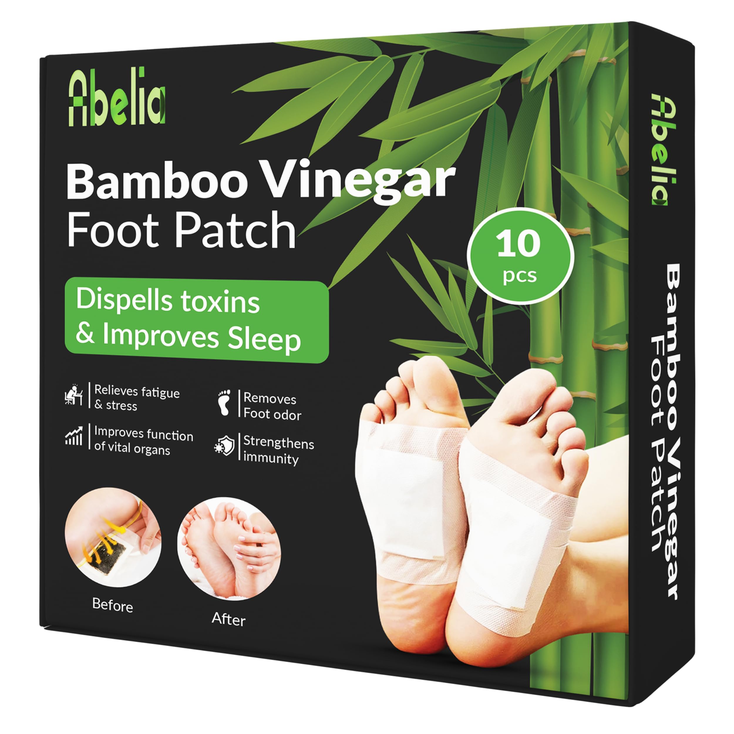 Abelia Premium Detox Foot patches Cleansing Toxin Remover Foot Pads Pain Relief Stress Relief Sleep Patch for Detoxification For Men And Women (Pack of 1)