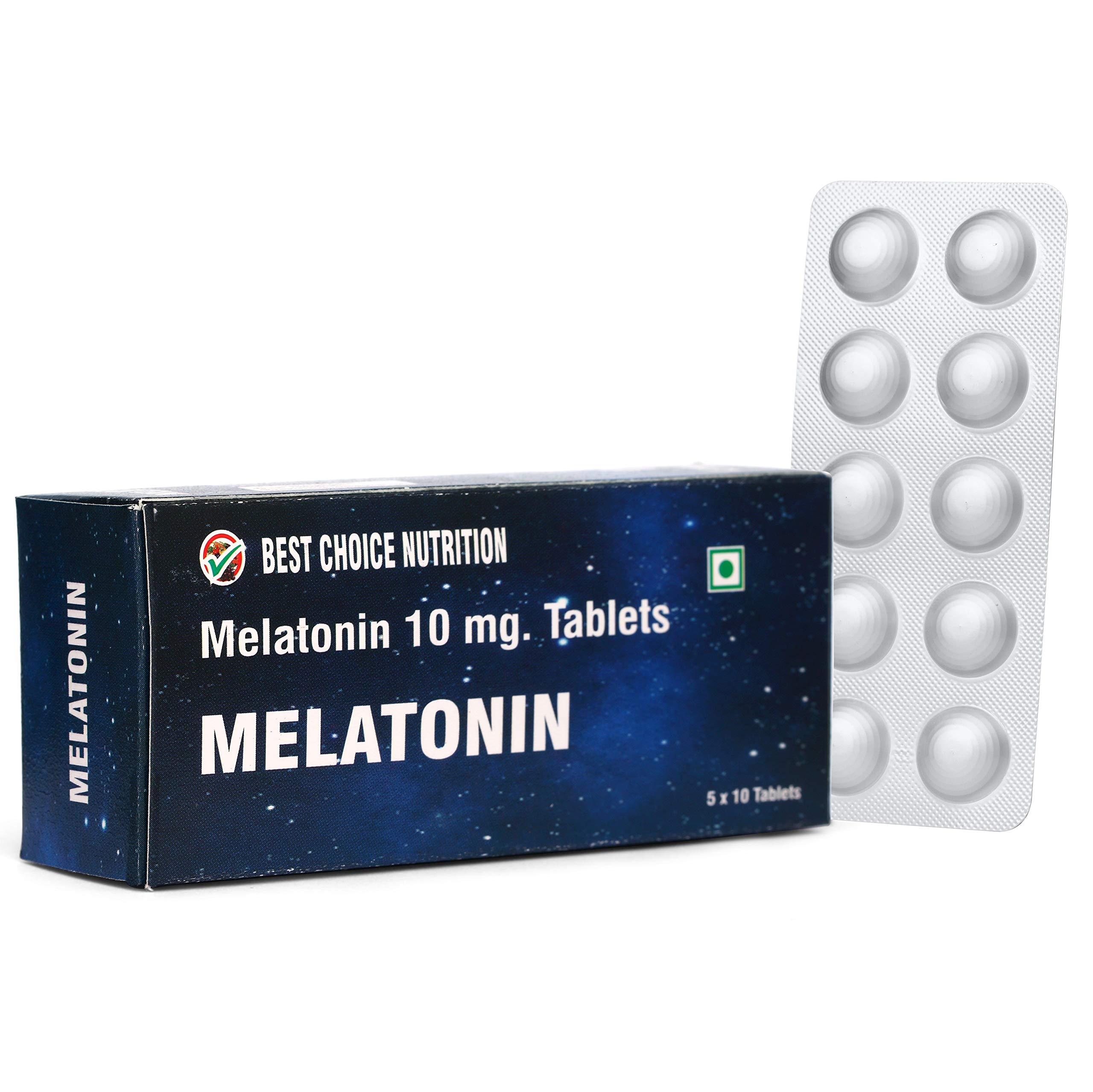 KELP PHARMACEUTICALS Best Choice Nutrition Melatonin 10mg(Pack of 50 Tablets)