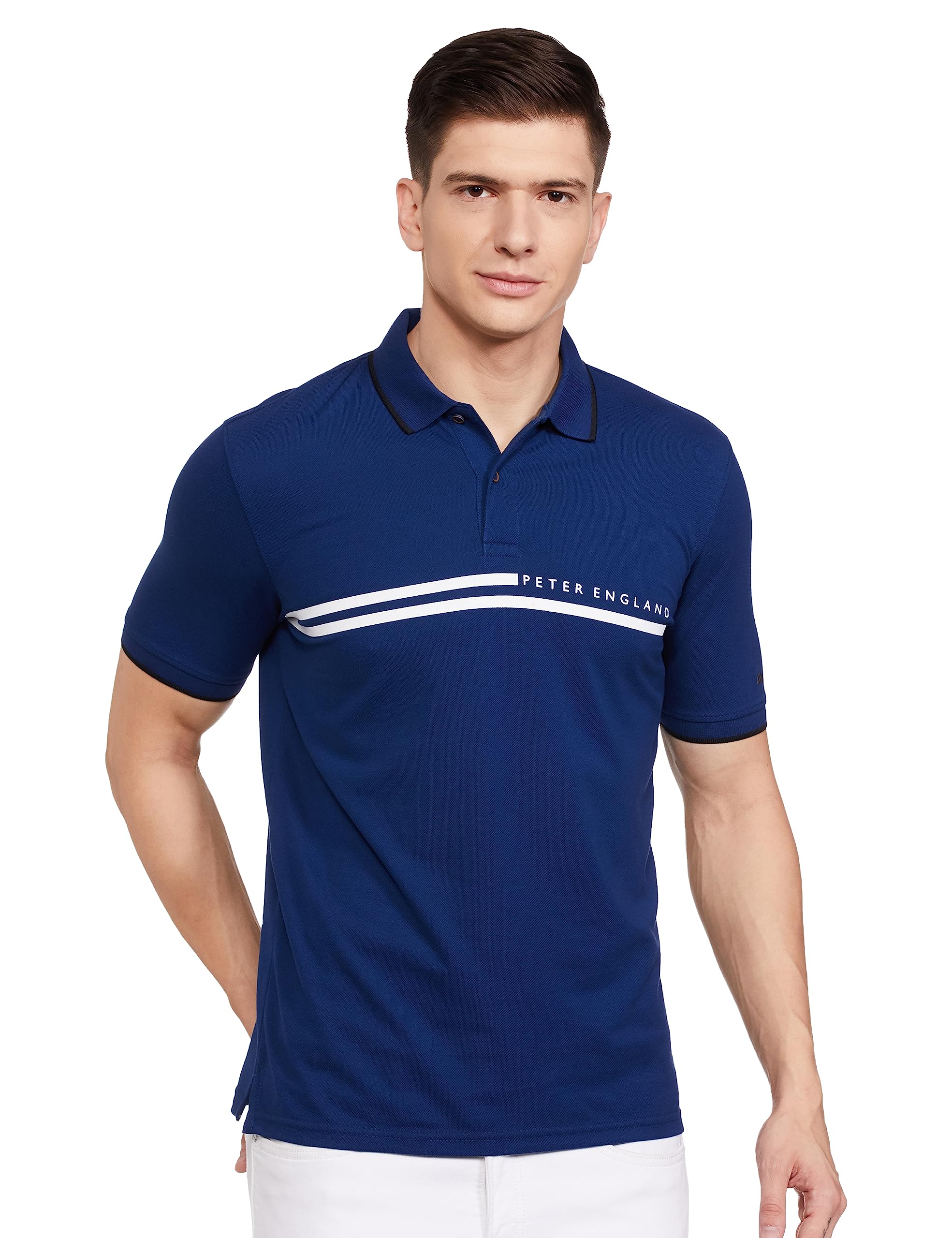 Peter EnglandMen's Regular Fit Polo Shirt