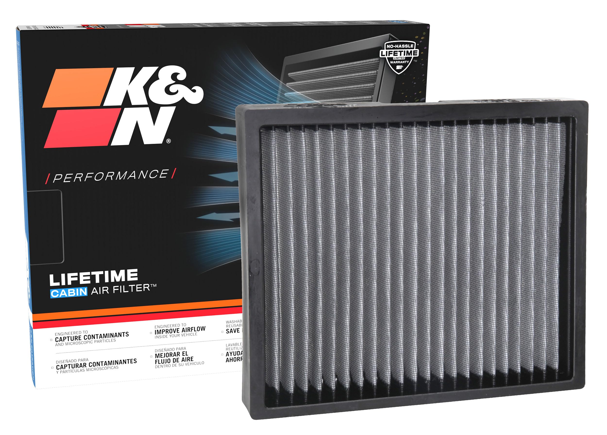 K&N Cabin Air Filter: Premium, Washable, Clean Airflow to your Cabin Air Filter Replacement: Designed for Select 2012-2022 CHEVY/GMC/BUICK/CADILLAC/OPEL/HOLDEN/VAUXHALL Vehicle Models, VF2071