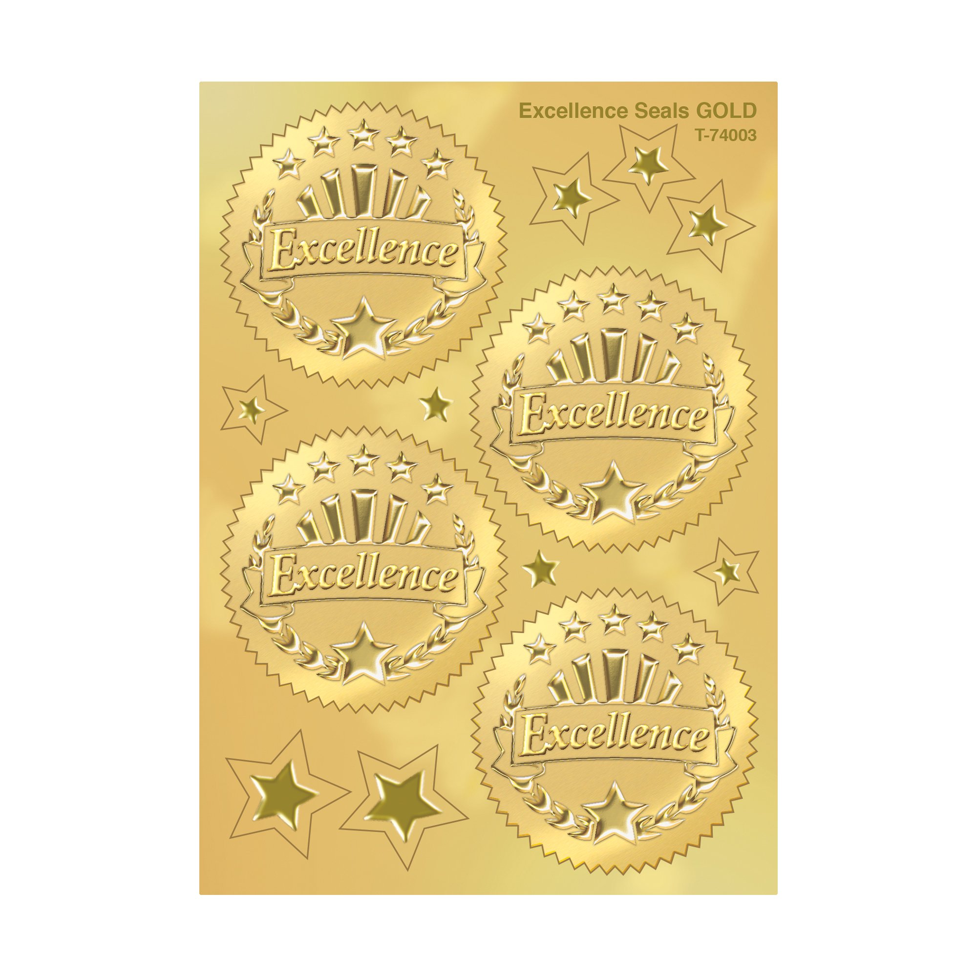 TREND enterprises, Inc. Excellence (Gold) Award Seals Stickers, 32 ct.