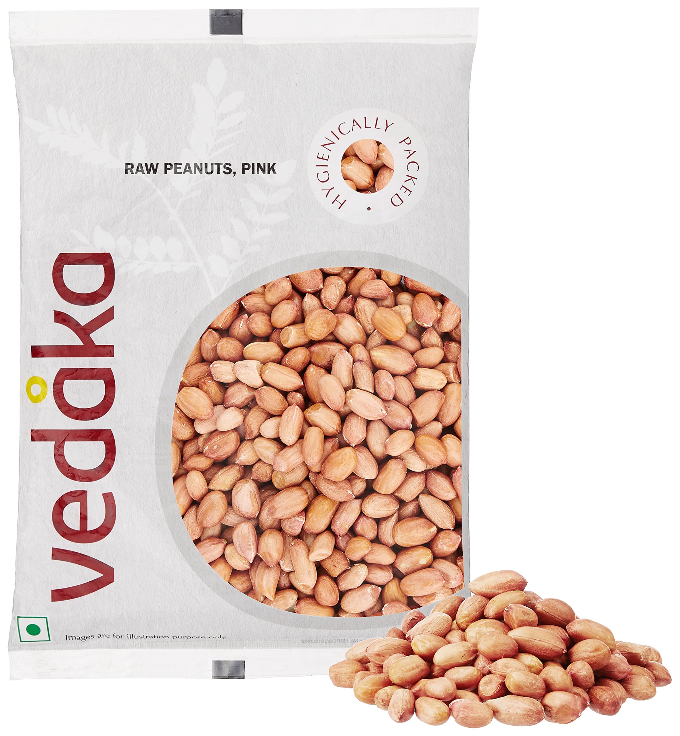 Amazon Brand - Vedaka Raw Peanuts | Pink | 1kg | Premium Moongfali