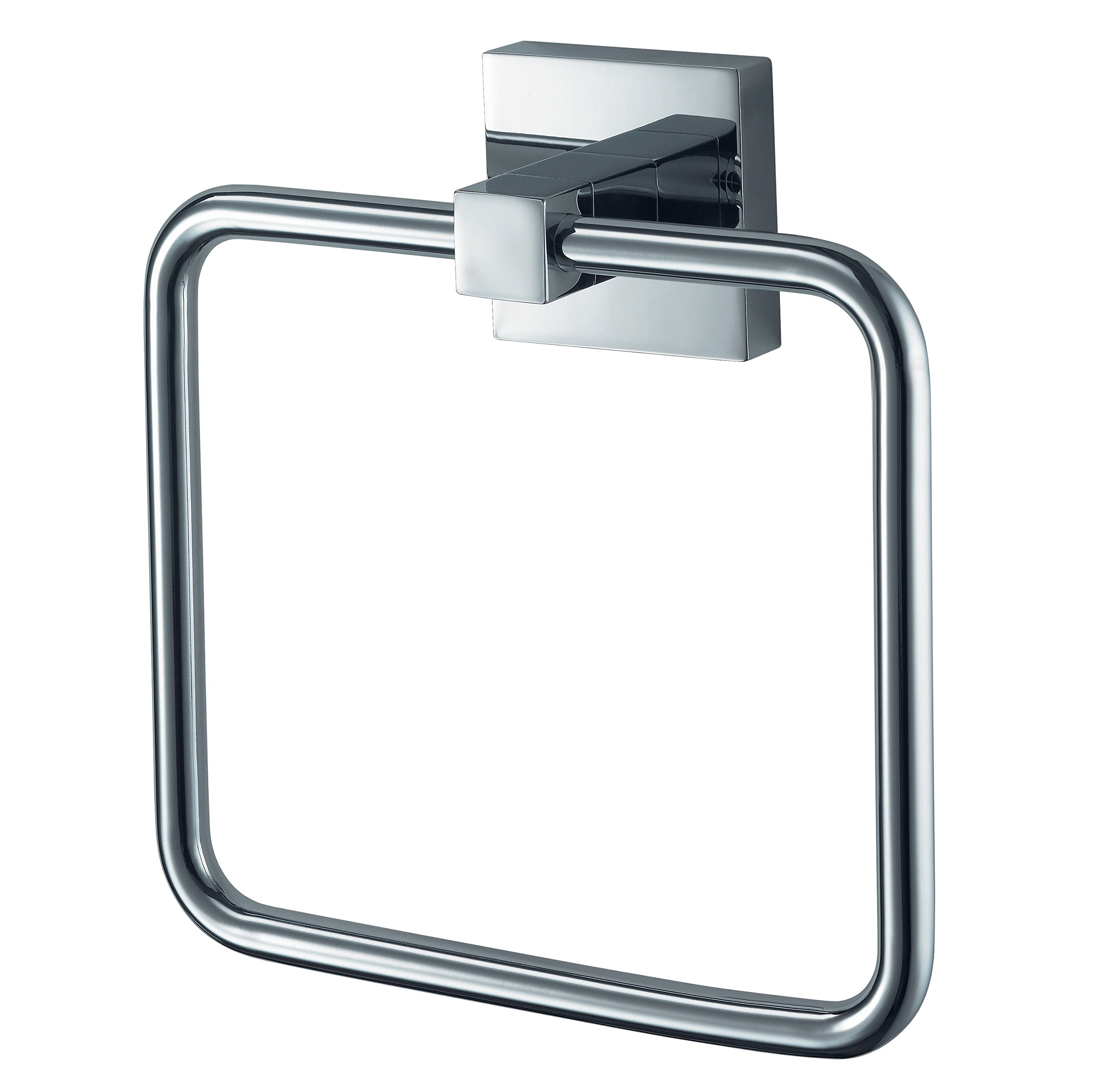 Haceka Towel Ring Mezzo of Chrome, Stainless_Steel, Silver