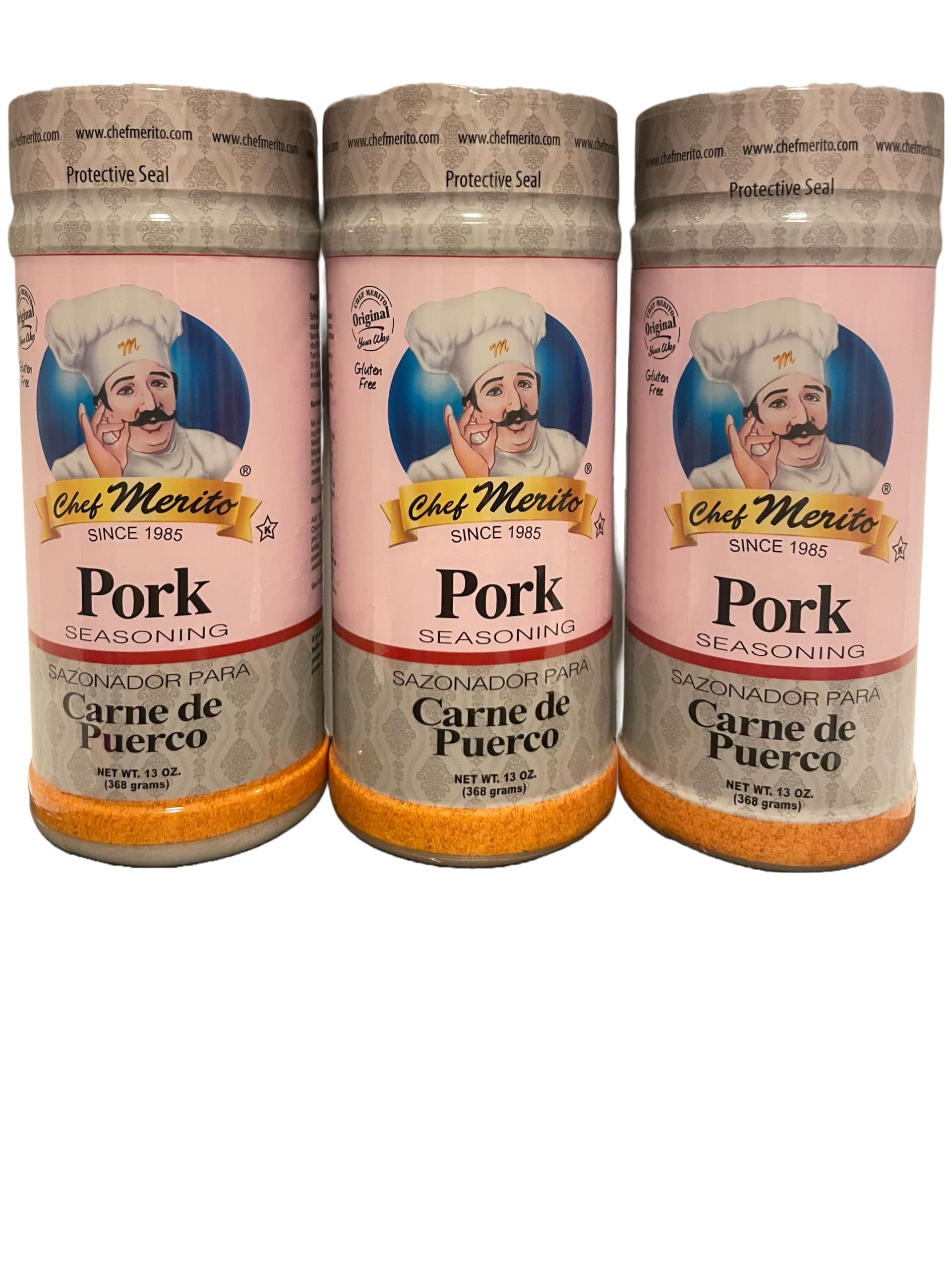 Chef Merito - Pork Carnita Seasoning, 13 oz ( 3 Pack)