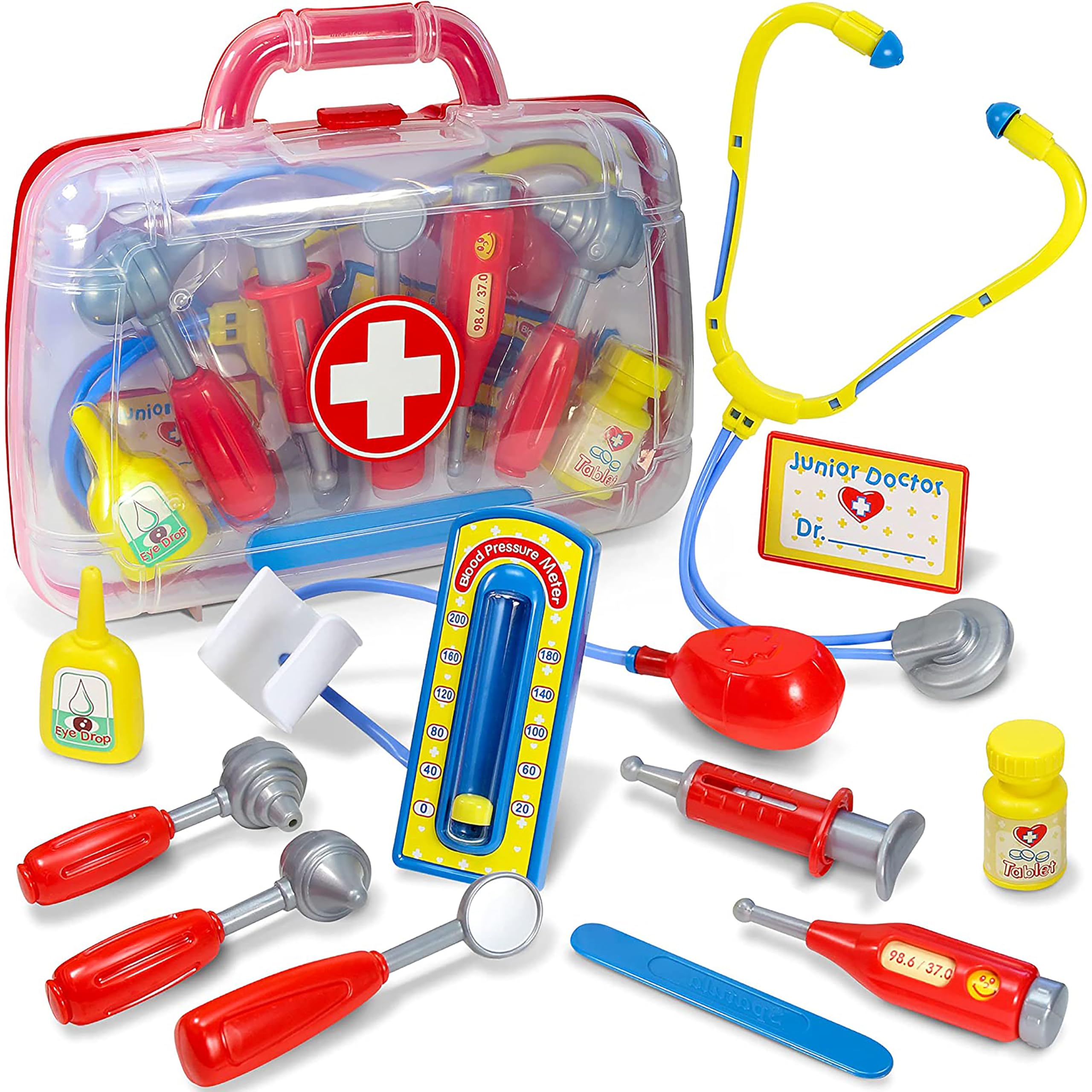 Kidzlane Doctor Kit for Kids - Kids Doctor Playset - Toddler Toy Doctor Kit -Toys Doctor Kit, Play Doctor Set for Kids with Case - Pretend Medical Kids Dr Kit with Kids Stethoscope Included