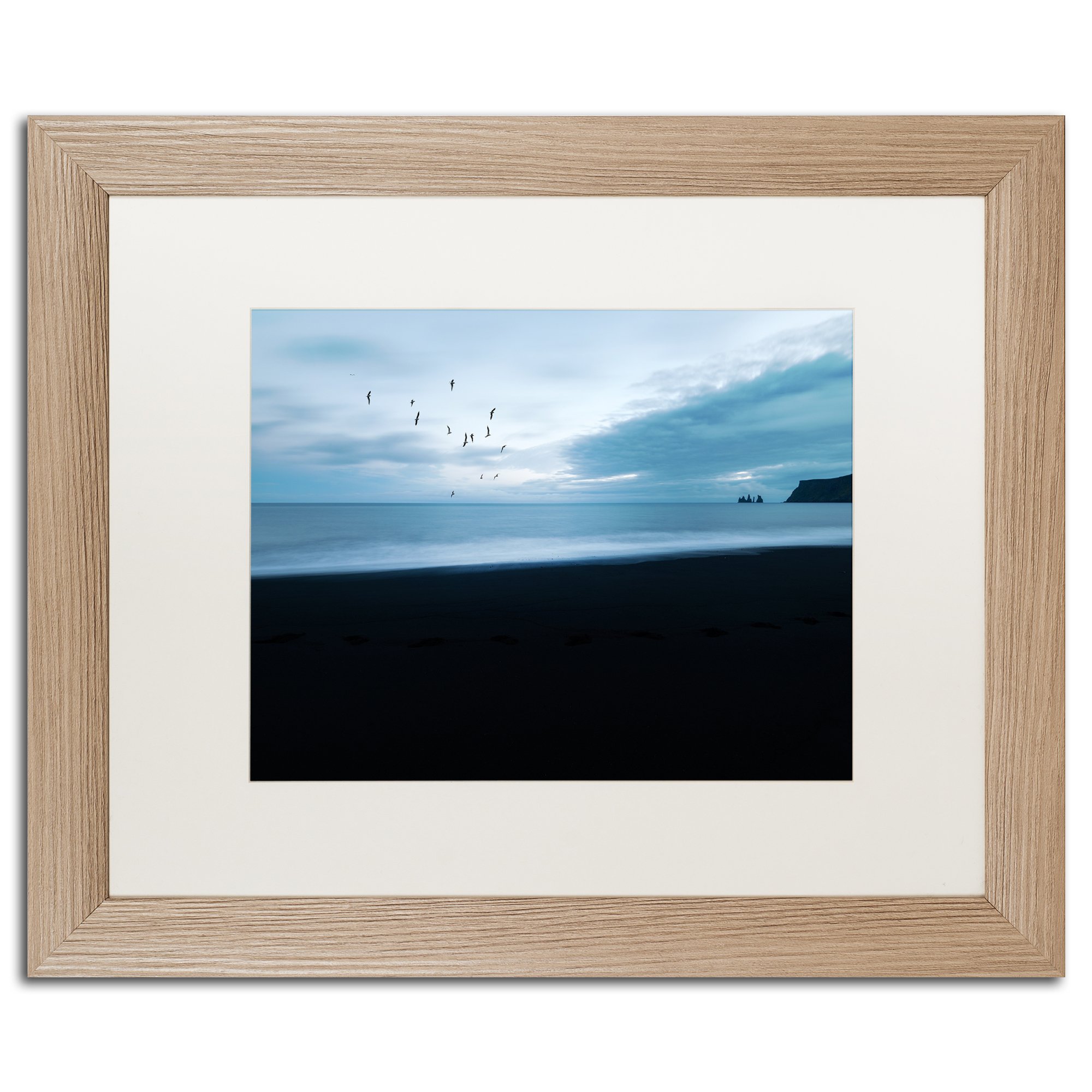 Angelus by Philippe Sainte-Laudy, White Matte, Birch Frame 16x20-Inch