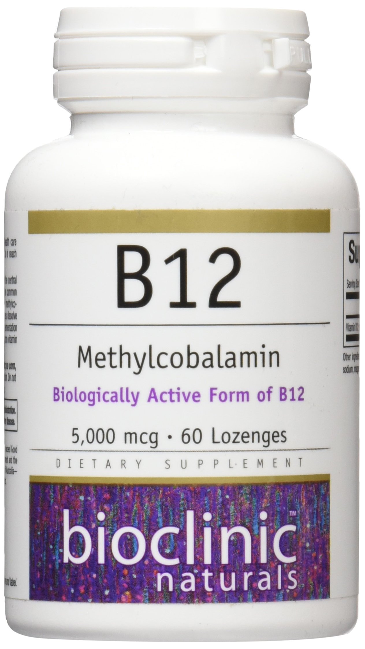 BioclinicNaturals B12 Methylcobalamin Vitamins, 60 Count