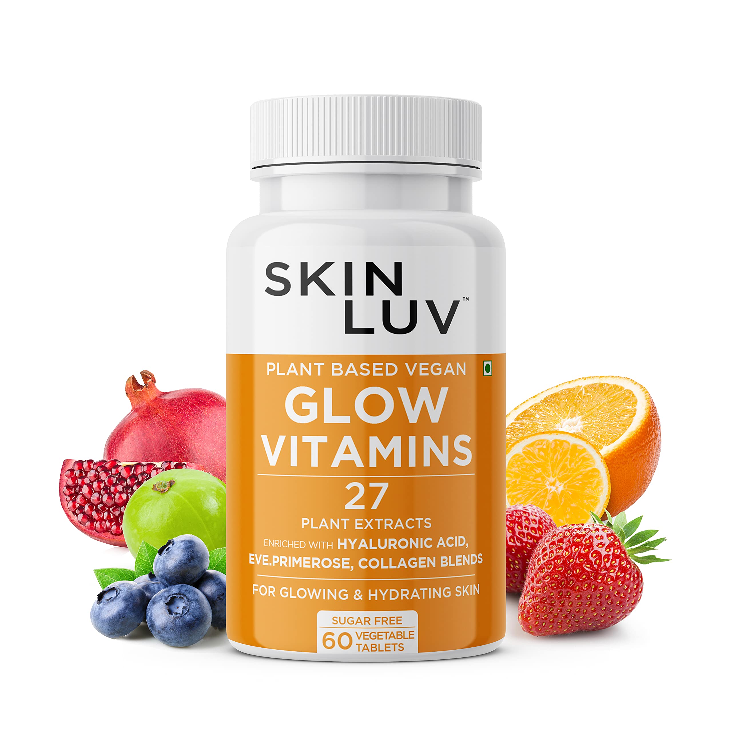 SKINLUV Glow Vitamin Plant Based Vegan Tablet for Glowing Skin & Hydrating Skin