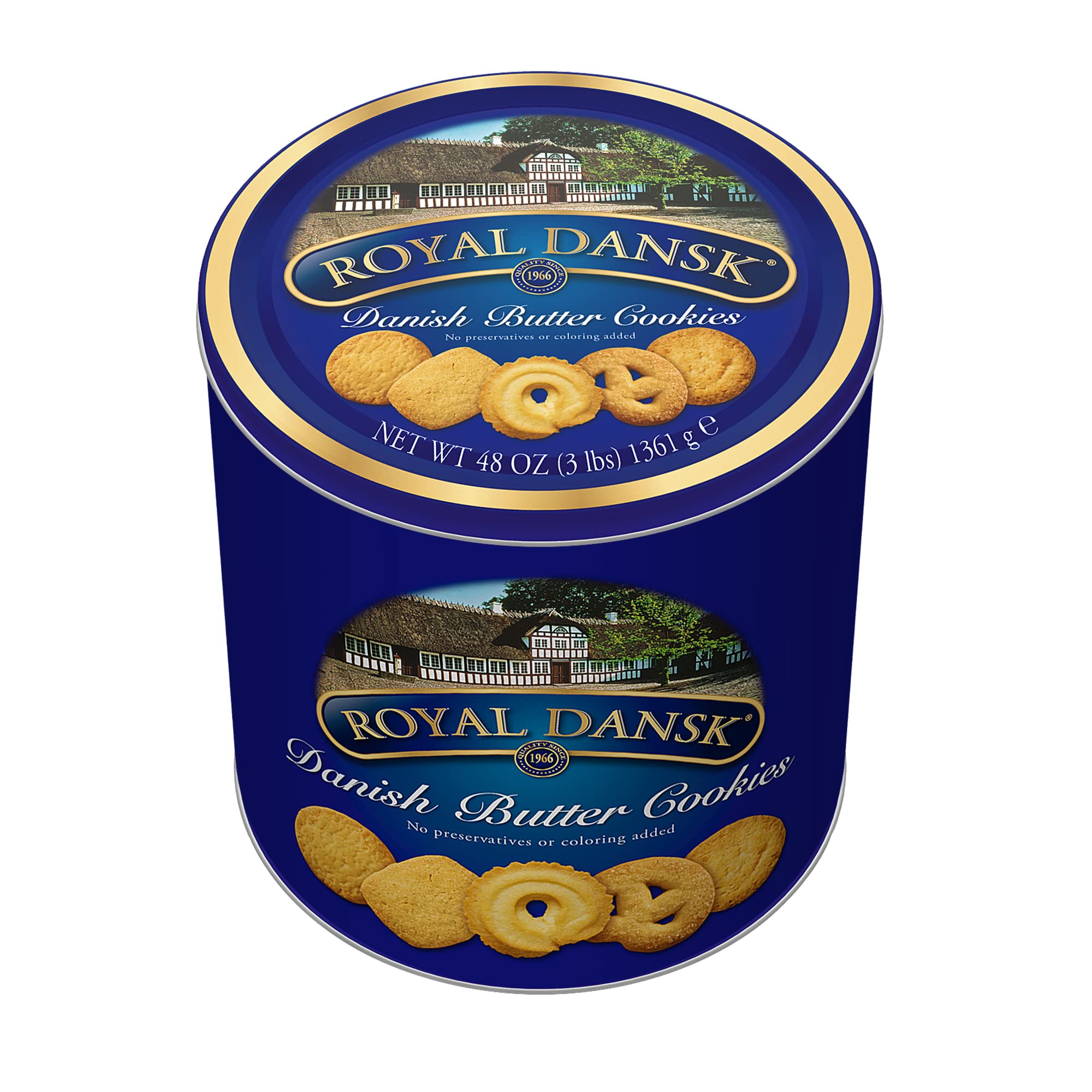 Danish Butter Cookies, 3 Lb. Tin