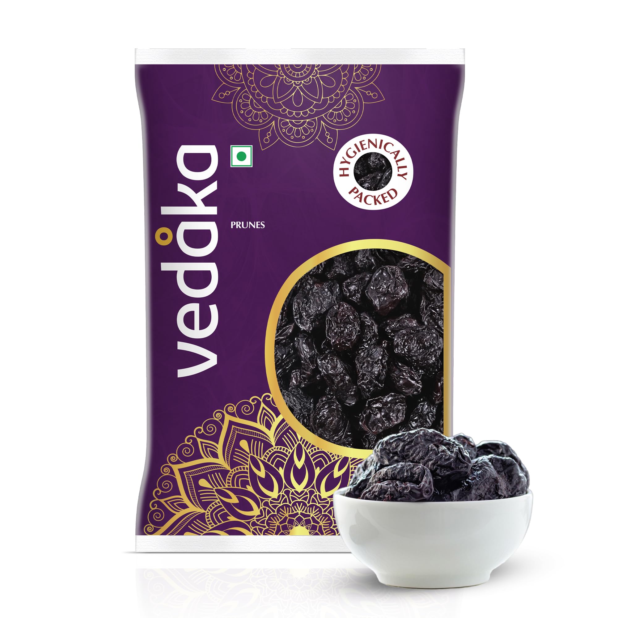 Amazon Brand - Vedaka Prunes | 200 Gram | Whole, Pitted, Unsweetened | Rich in Dietary Fiber | Delicious Snack