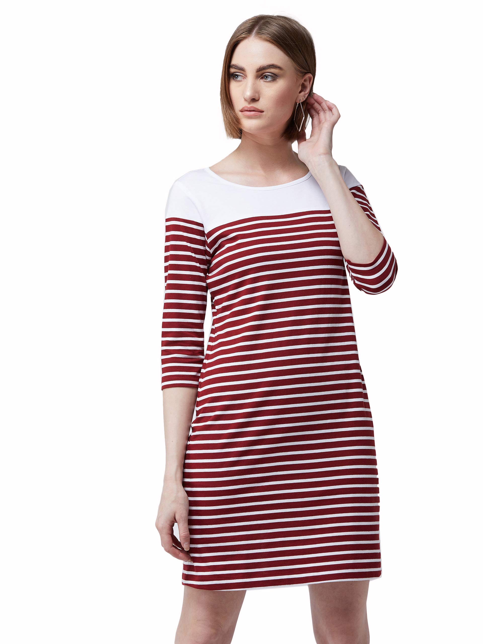 Women's Cotton Shift Knee-Length Dress