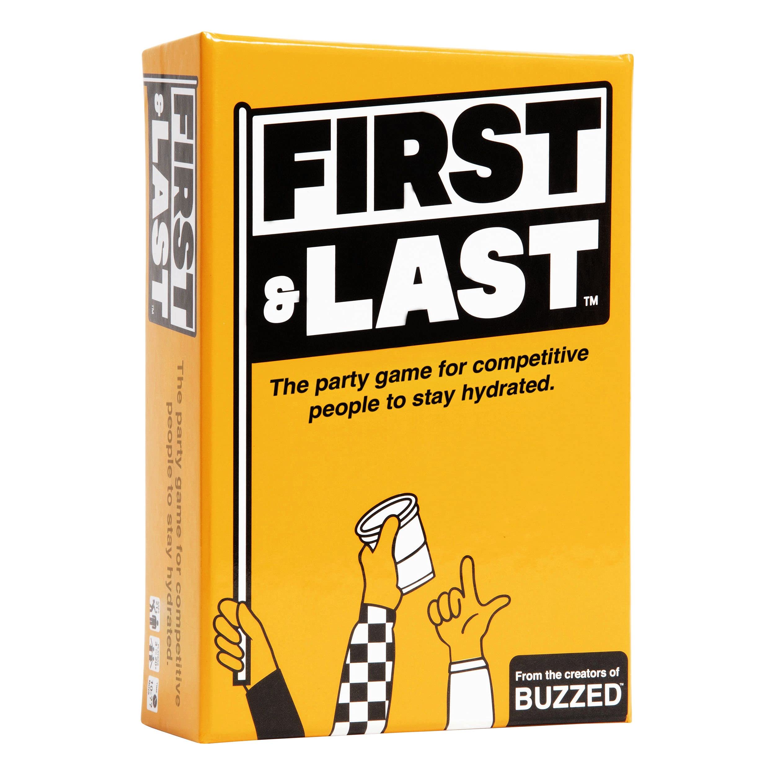 WHAT DO YOU MEME?First & Last – The Party Game for Competitive People to Stay Hydrated – by The Creators of Buzzed