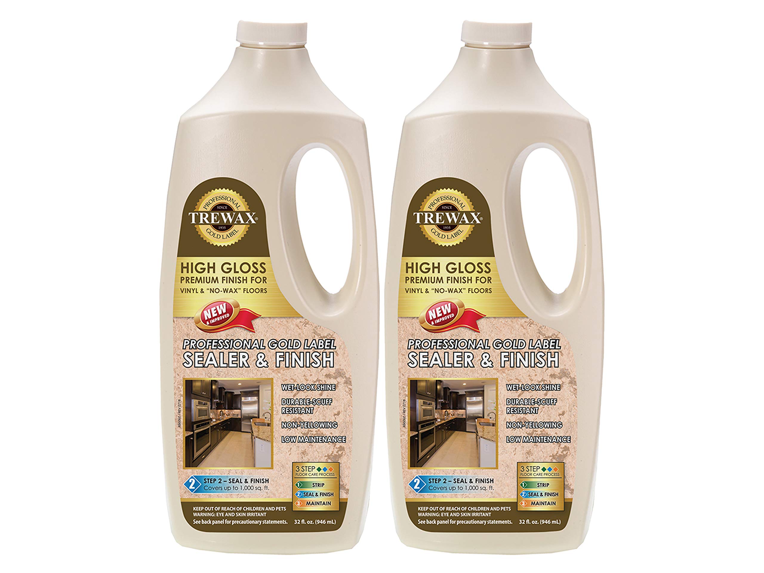 TrewaxProfessional Gold Label Sealer, Gloss, 32-Fluid Ounce, Pack of 2