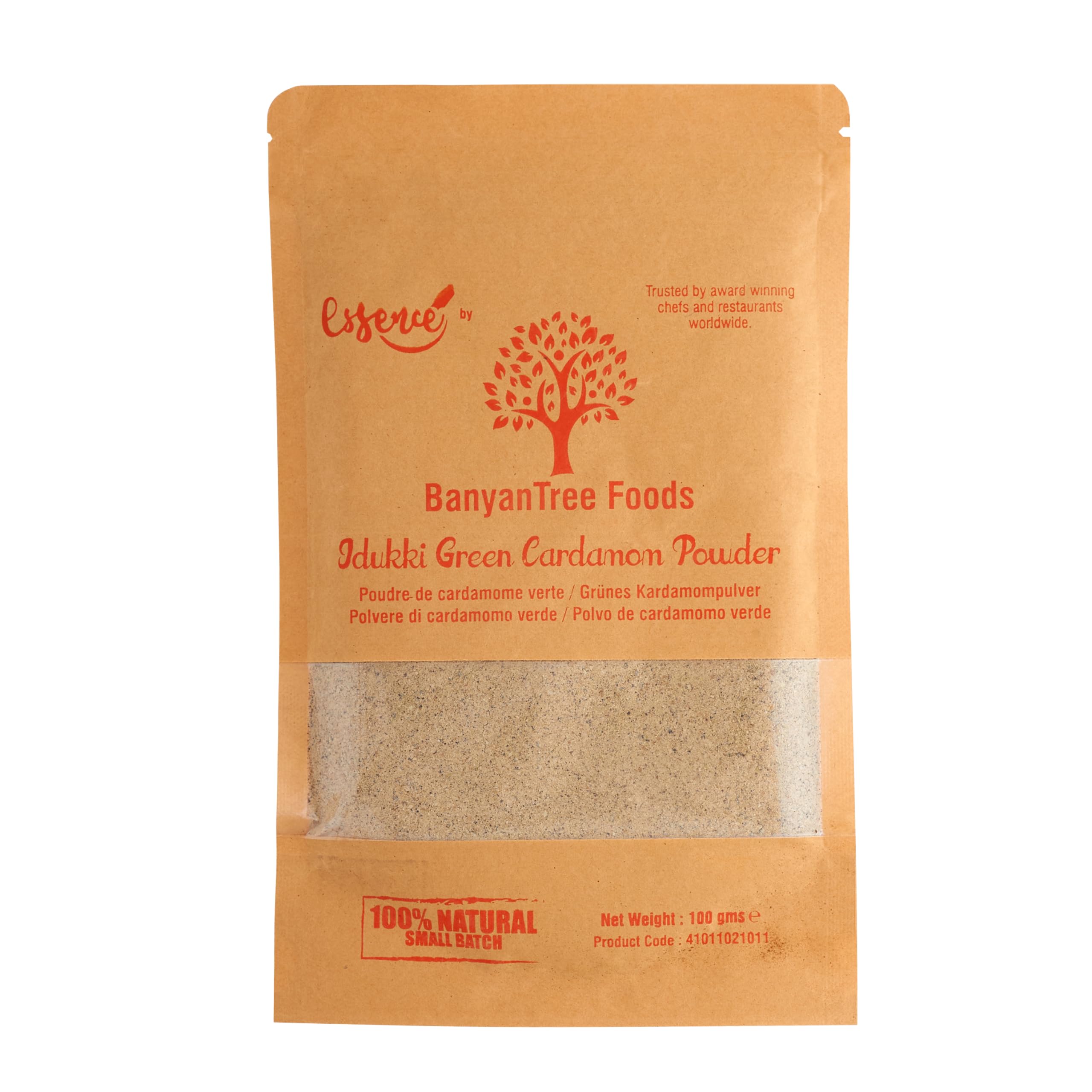 BanyanTree Foods Green Cardamom Powder | Ground Green Cardamom 100g~ All Natural| Indian Origin| Gluten Free | Non GMO