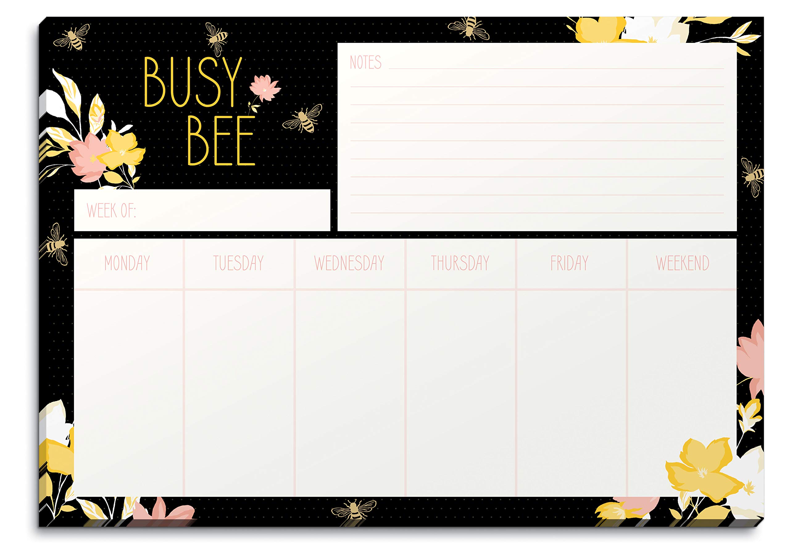 Lady JayneBusy Bee Calendar Notepad (11694)