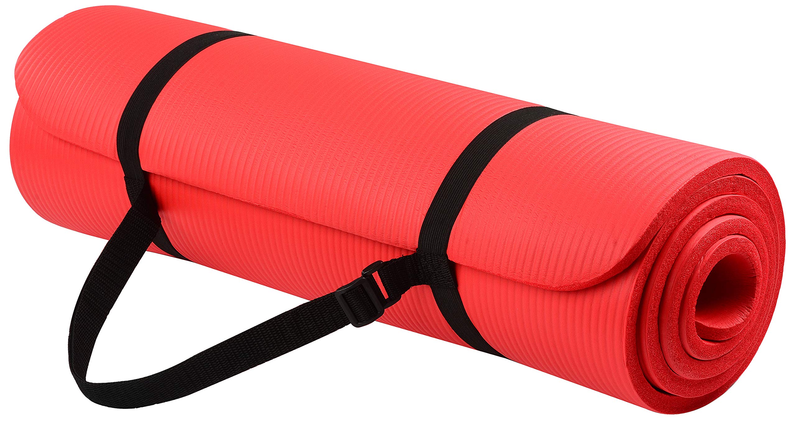 BalanceFrom GoYoga All-Purpose 1/2-Inch Extra Thick High Density Anti-Tear Exercise Yoga Mat with Carrying Strap