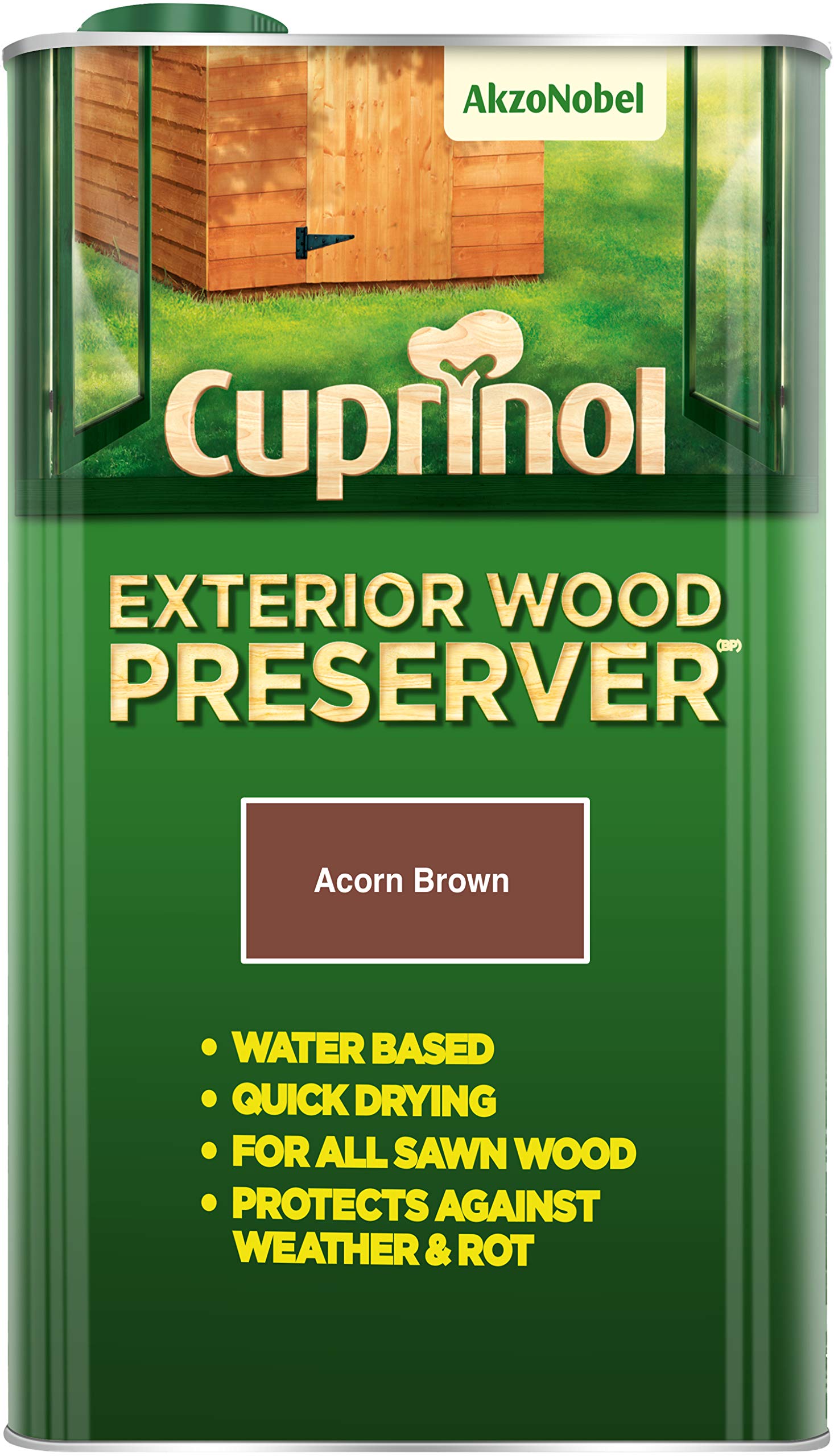 Cuprinol Exterior Wood Preservers (Bp) Woodcare, Acorn Brown