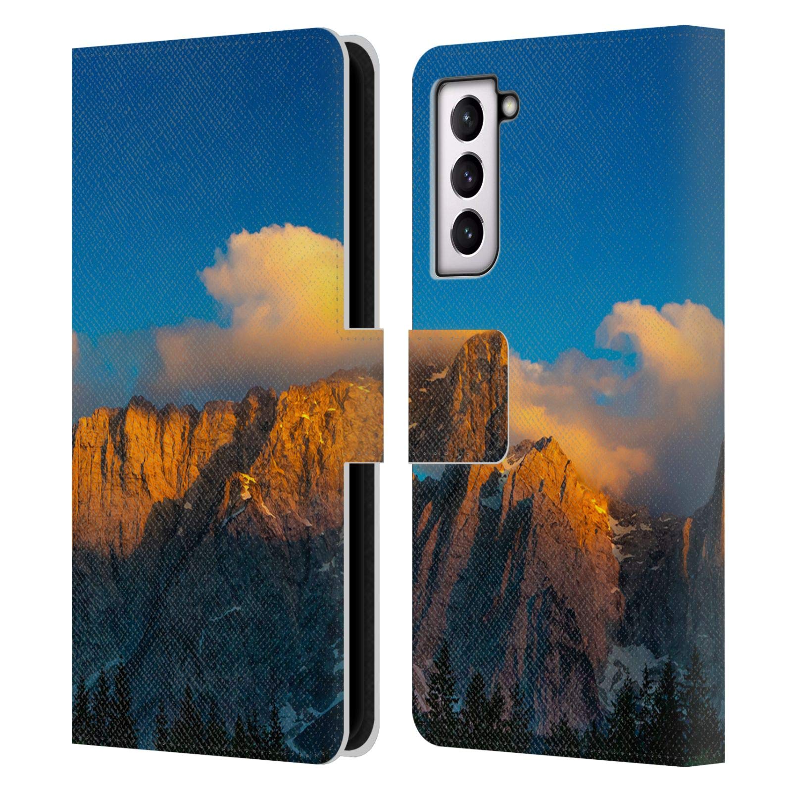 Head Case Designs Officially Licensed Patrik Lovrin Amazing View at Lago Di Fusine Magical Sunsets Leather Book Wallet Case Cover Compatible with Samsung Galaxy S21 5G