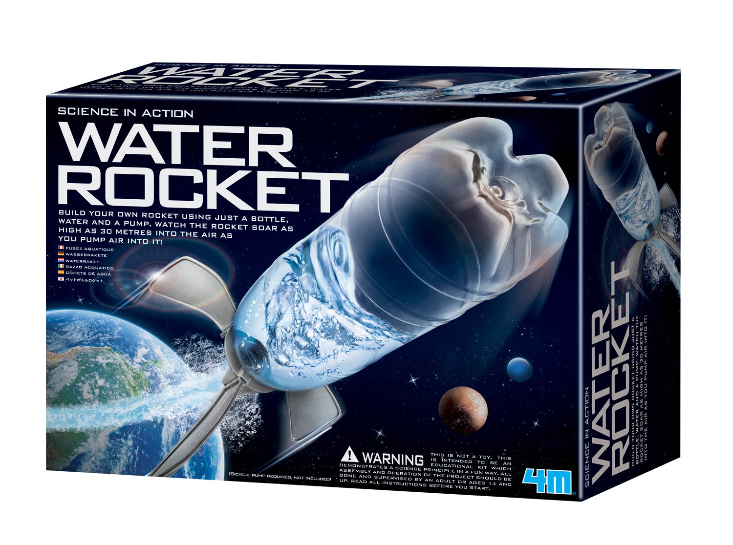 4M Water Rocket Kit, DIY Science Space Stem Toys, For Boys & Girls Ages 8+