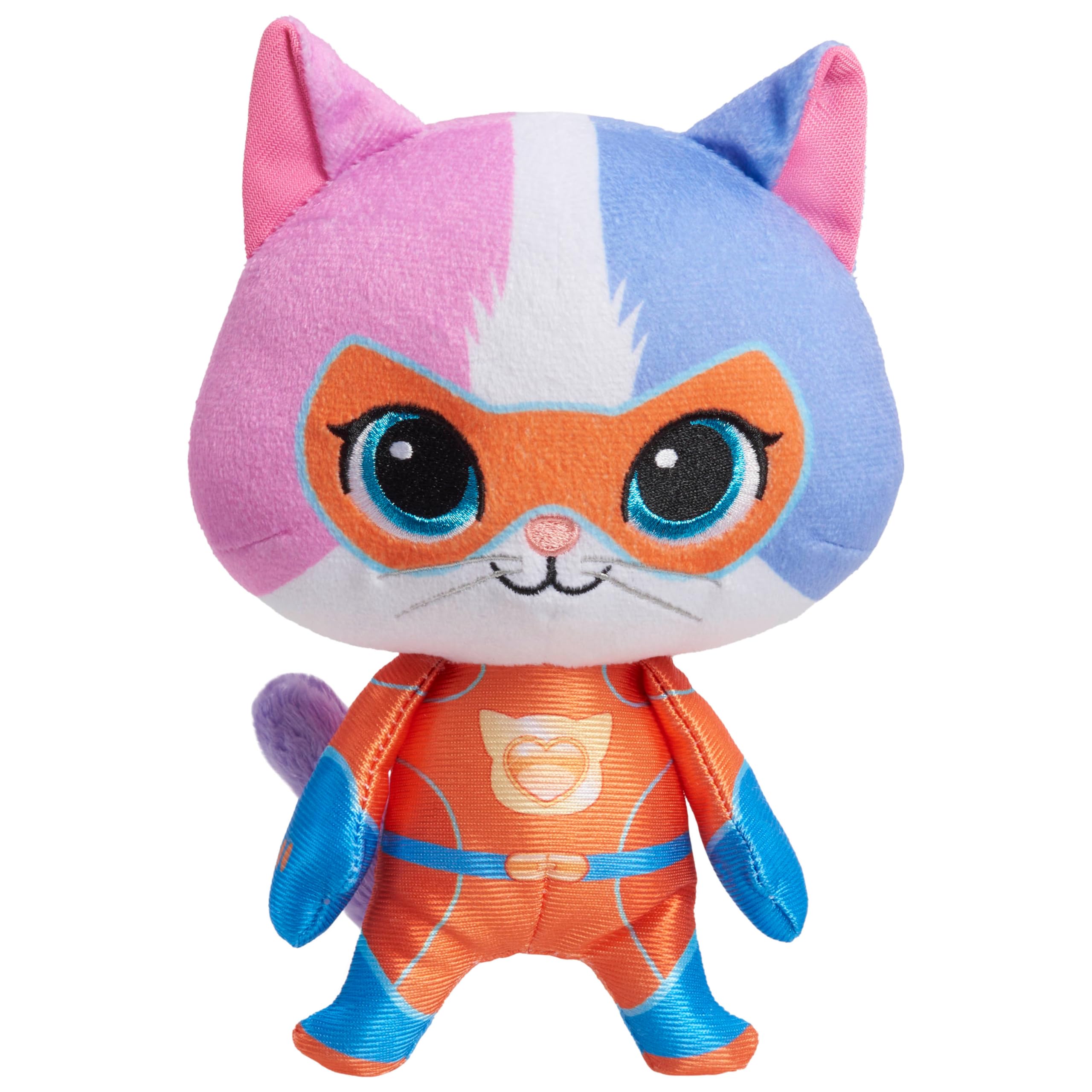 Just Play Disney Junior SuperKitties Small Plush Stuffed Animal, Buddy, Kitten, Kids Toys for Ages 2 Up