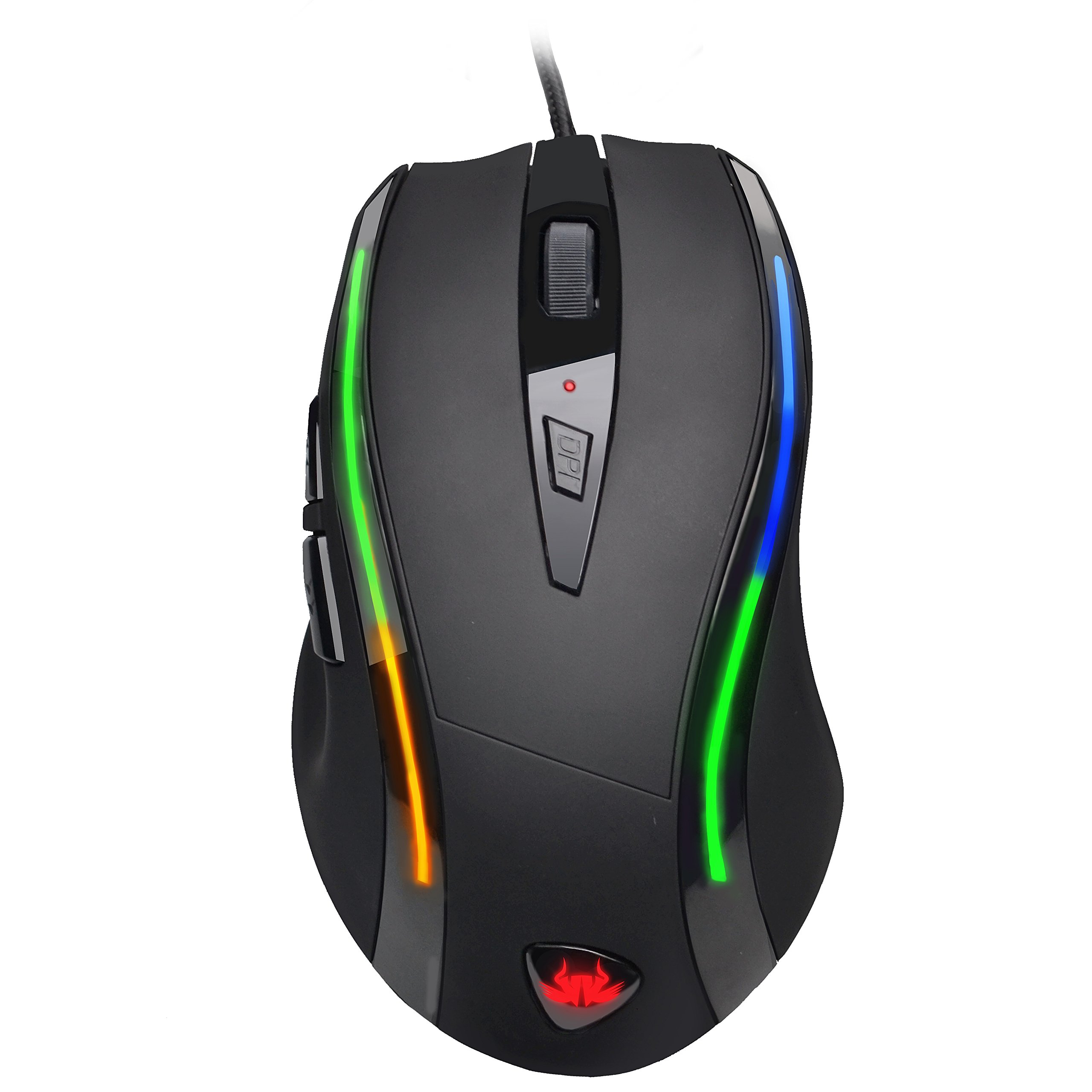 SumvisionKata Pro Gaming Mouse Fully Programmable Wired USB, 16 Million Colour LED True RGB, Japanese Omron Switches, US Broadcom Sensor, Full Macros Software (UK DESIGN FREE UK TECH SUPPORT)