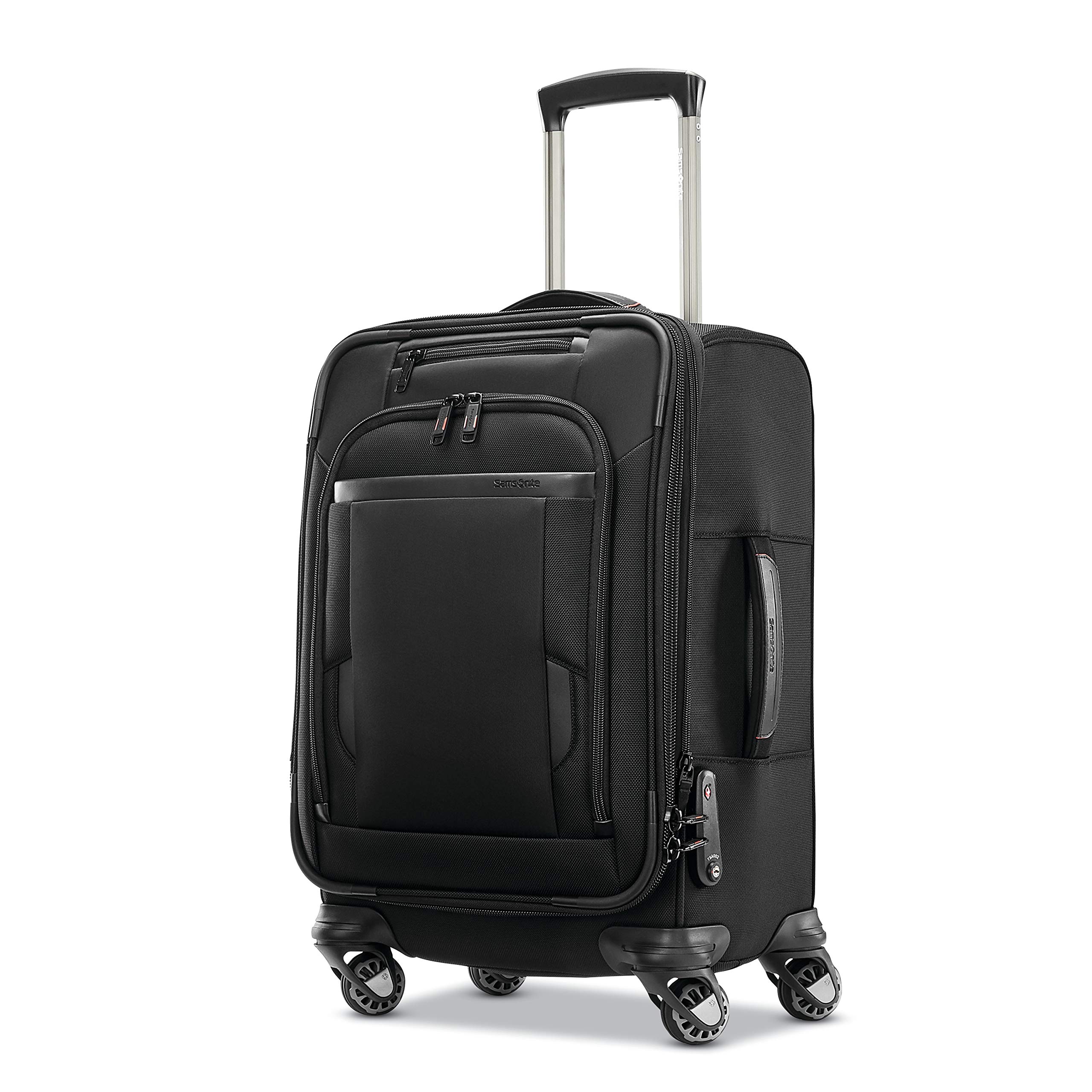 Samsonite Pro Travel Softside Expandable Luggage with Spinner Wheels, Black, Carry-On 21-Inch