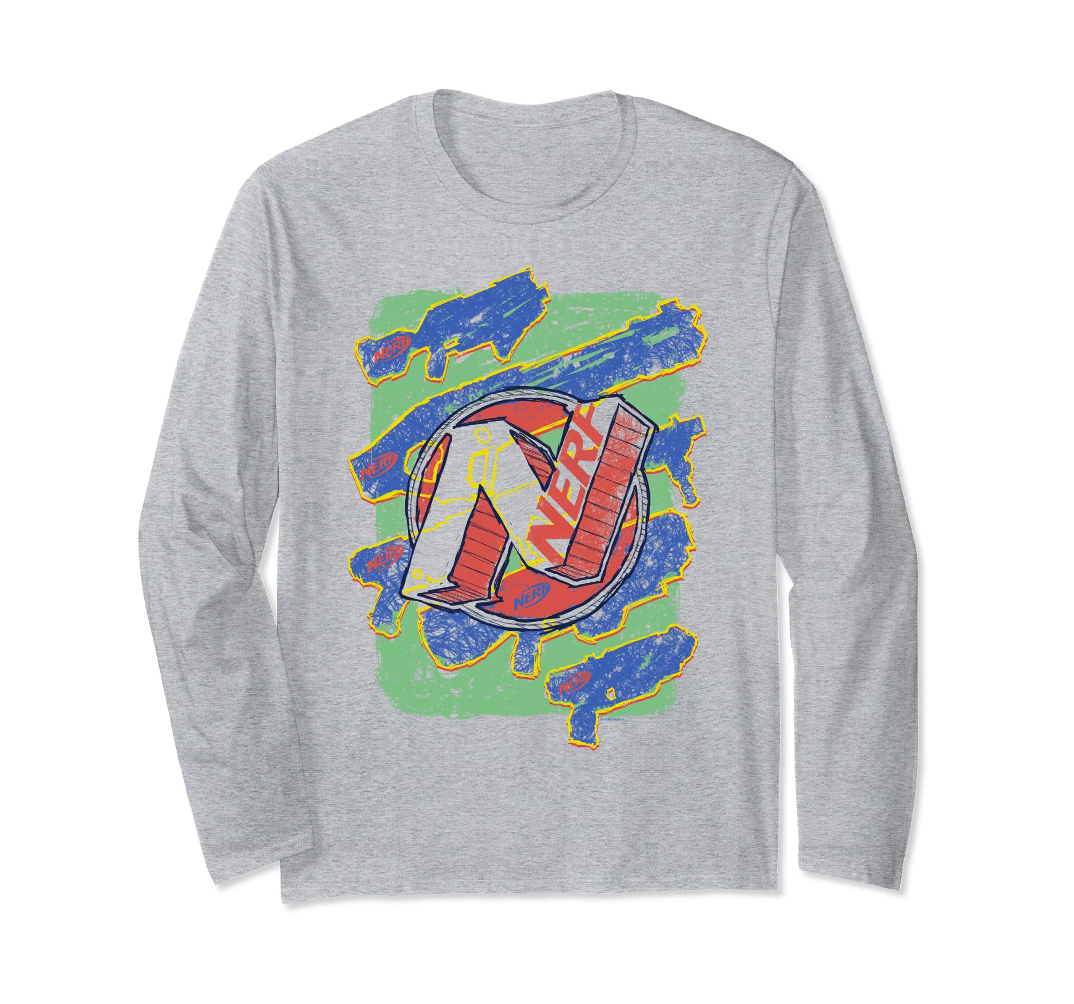 Nerf Logo Blaster Scribbles Long Sleeve T-Shirt