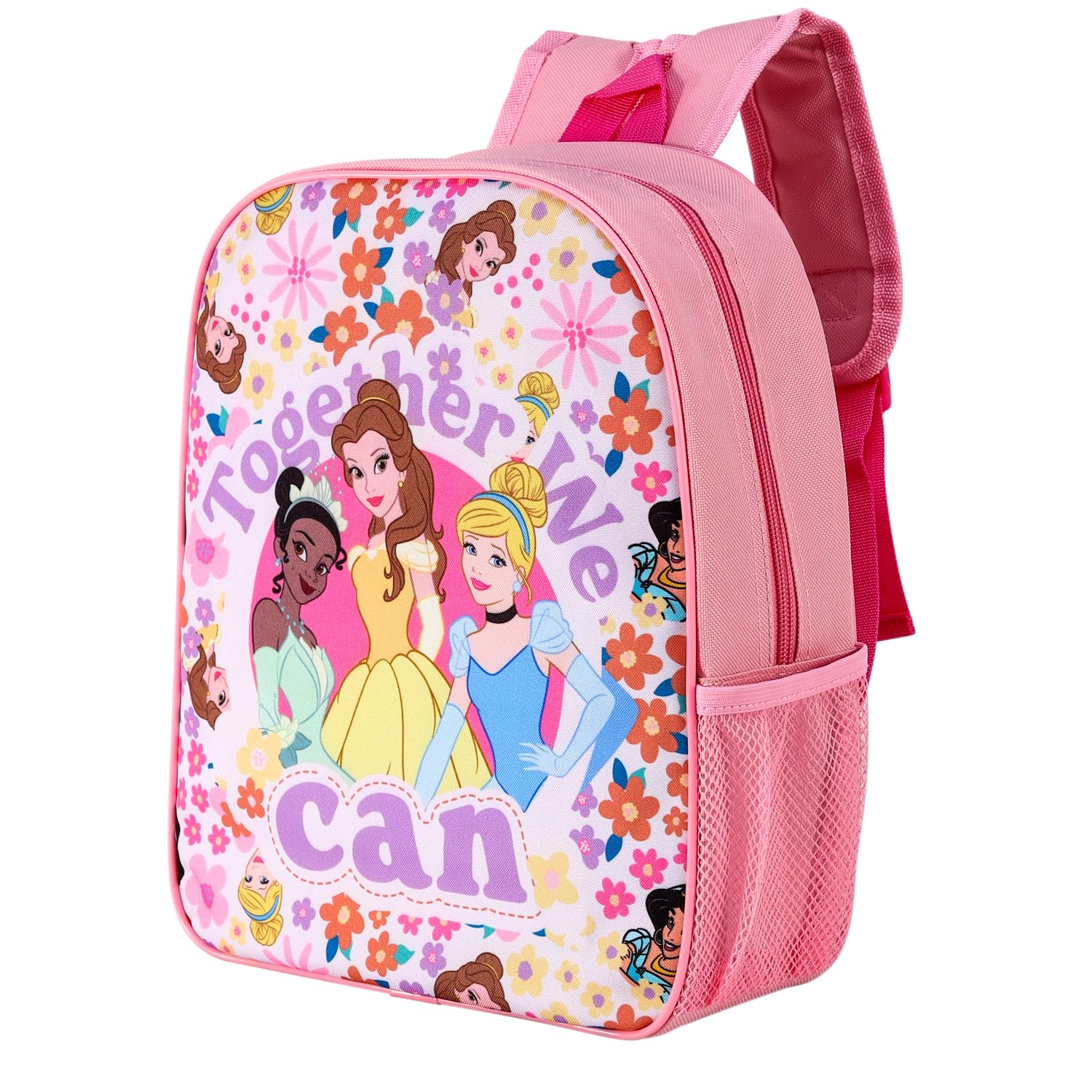 DisneyPrincess Kids Childrens Backpack School Rucksack Travel Bag Boys Girls with side mesh pocket