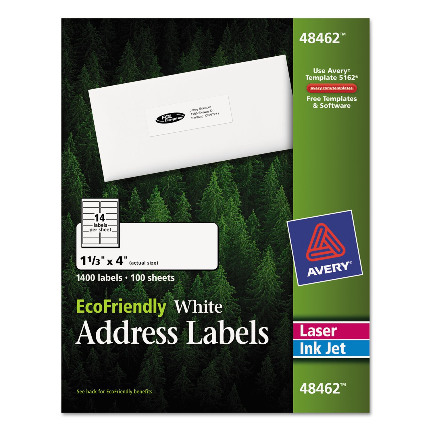 AVE48462 - Averyreg EcoFriendly Address Labels