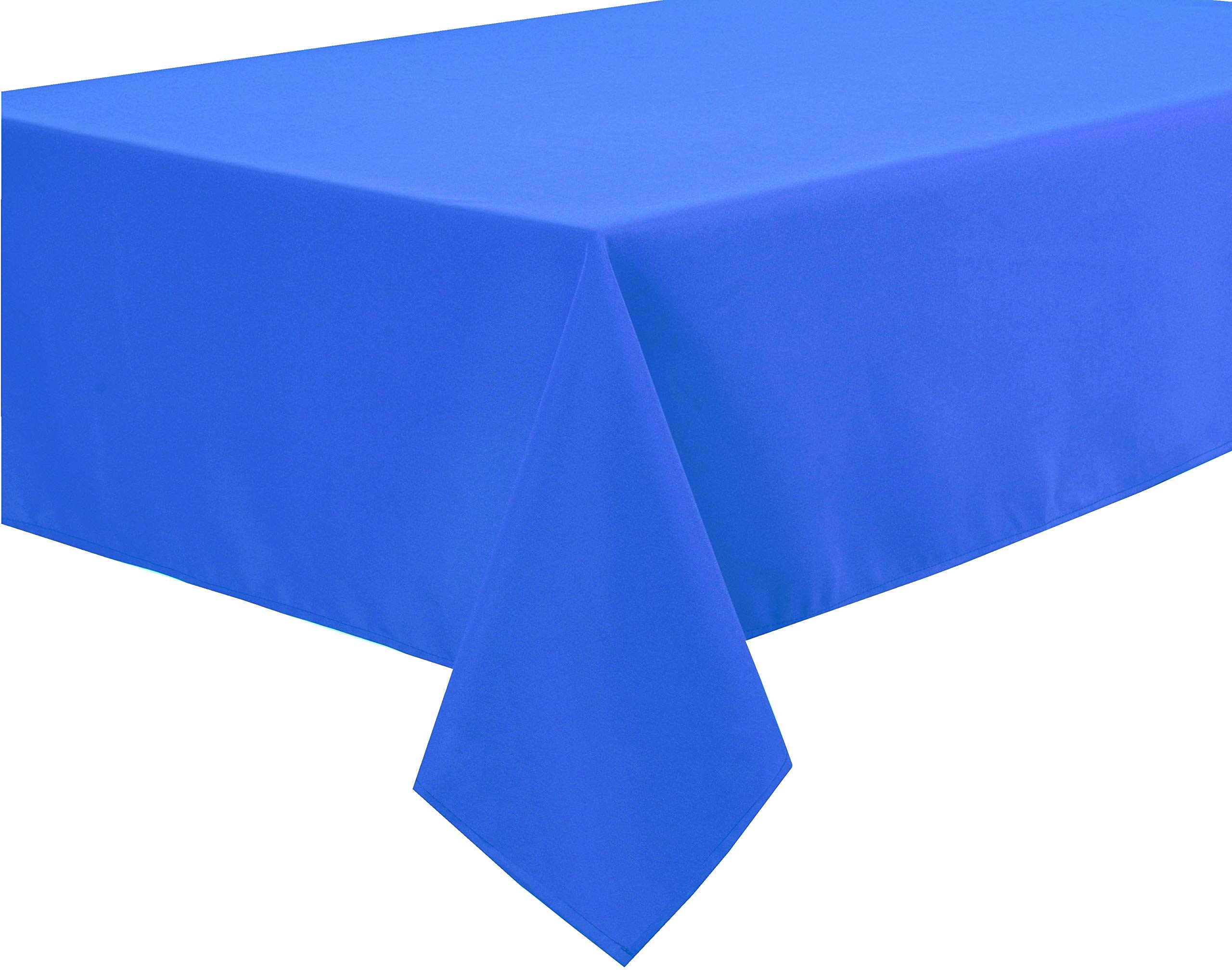 HomeDirectIE Extra Large Easy-Care Quality Rectangular Fabric Tablecloth Table Cover 140x240cm 55"x94" (Royal Blue)