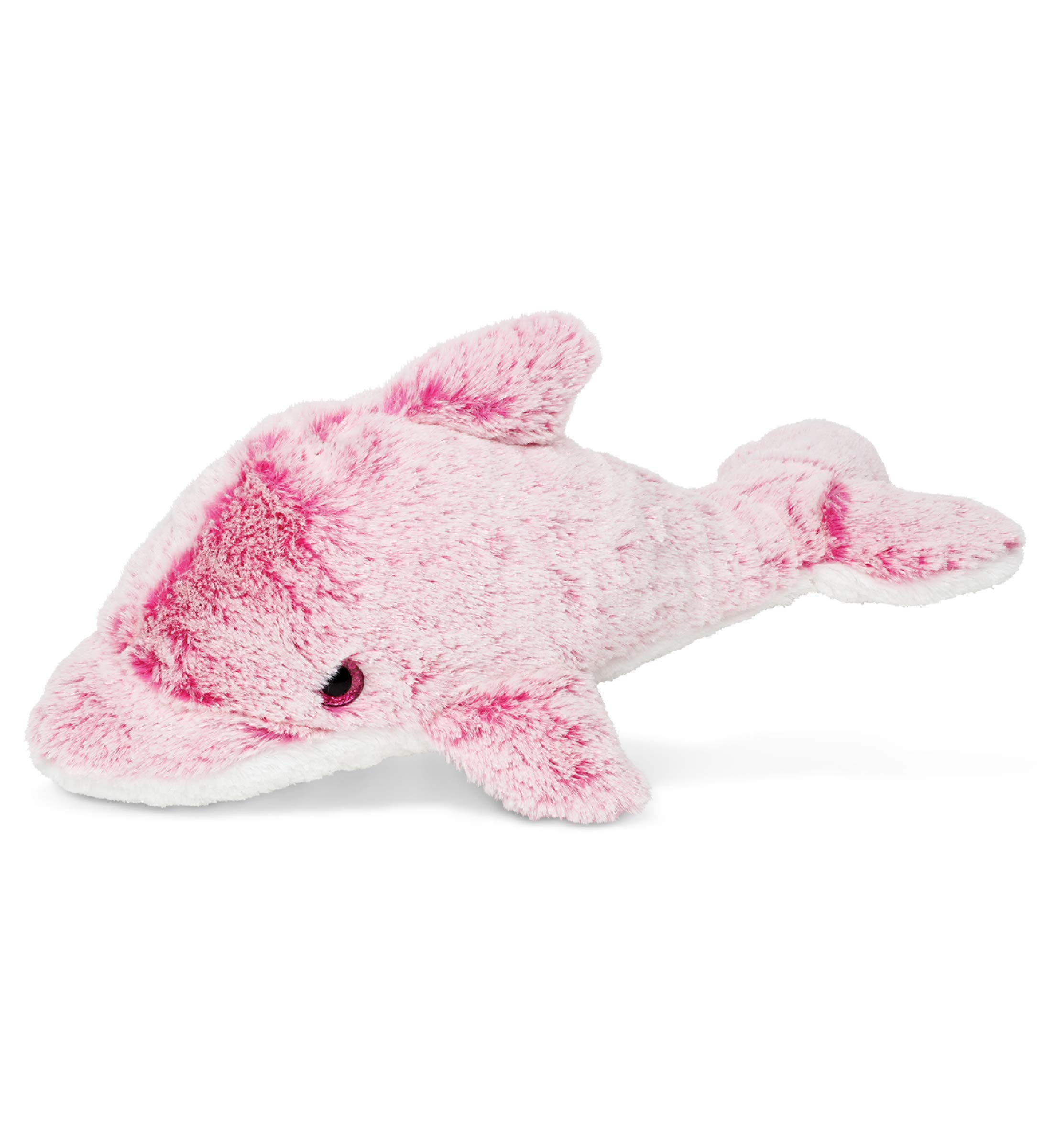 DolliBu Pink Dolphin Super Soft Stuffed Animal, Cute Realistic Stuffed Animals for Girls. Boys and Adults Animal Gifts, Kids Ocean Life Nursery Décor for Newborn - 14 inch