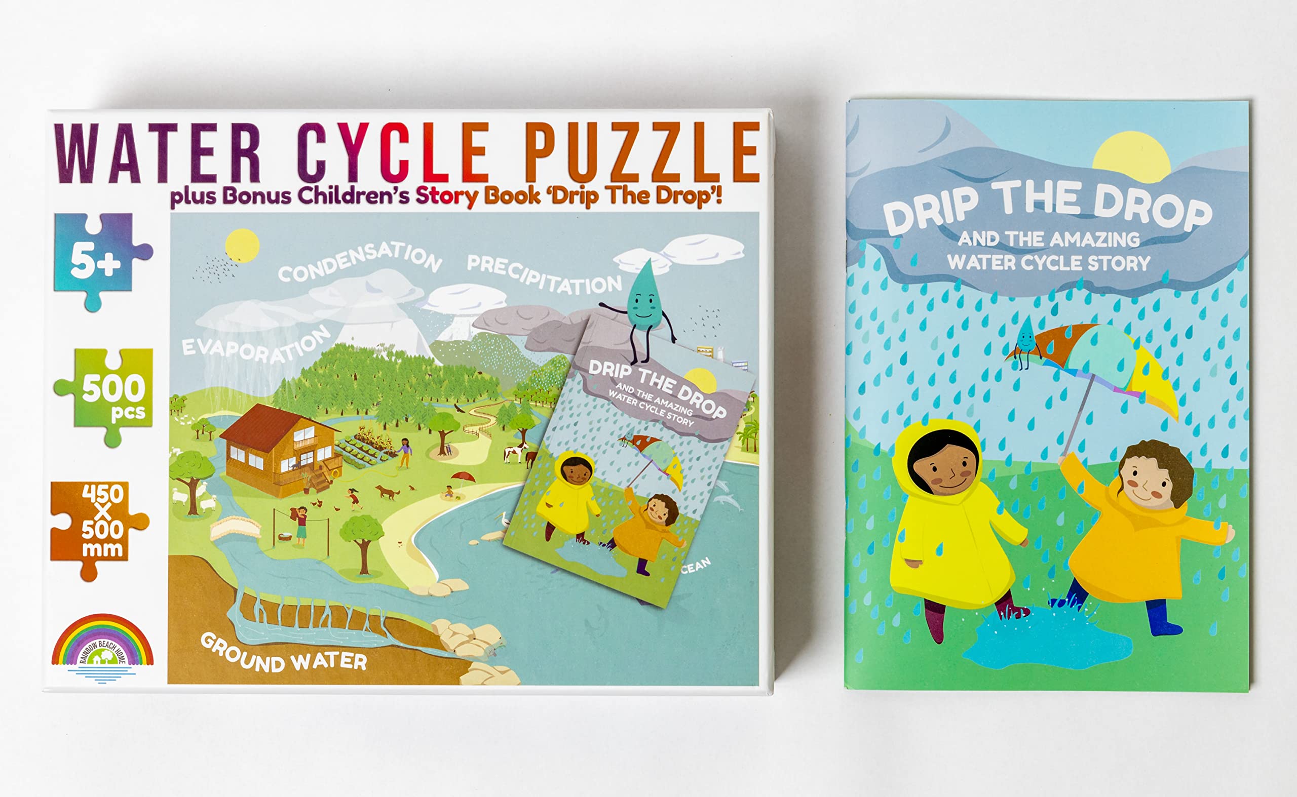 STEM Learning Toy IQ Builder Water Cycle Bonus Story Book Jigsaw Puzzles Children 5 to 12 Years